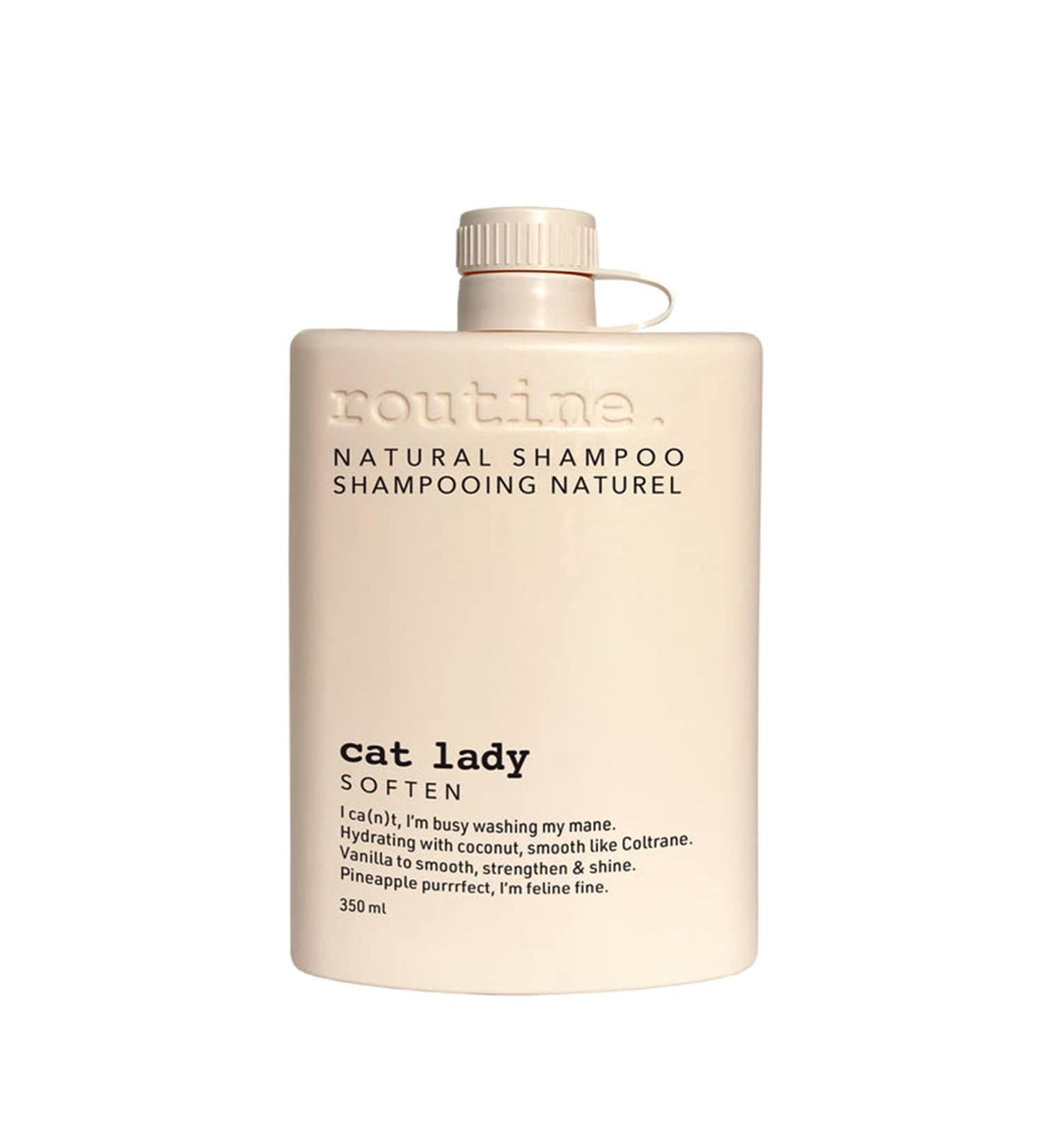 Routine Softening Shampoo | 350ml Hydrating Shampoo for Women & Men | Travel Size Paraben & Sulfate Free | The Cat Lady - Buy Online on GoSupps.com