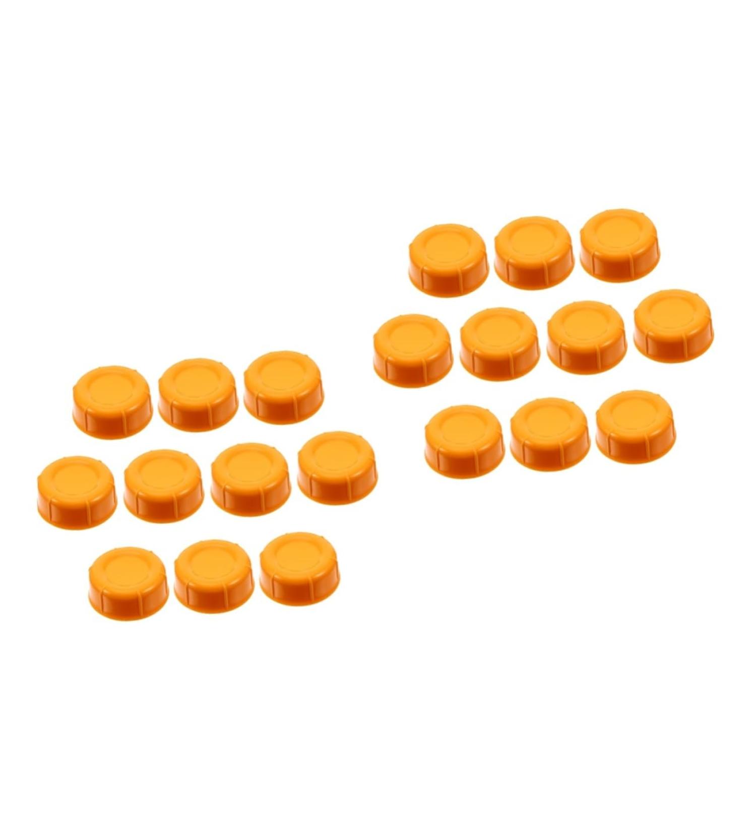 Abaodam 20 Pcs Bottle Seal Cap Small Flow Bottles Breast Bottle for Nursery Bottle Lids Tools Bottles Travel Food Grade Pp Screw Cap Bottles Orangex2pcs 4.3x4.3x1.5cmx2pcs - Buy Online on GoSupps.com