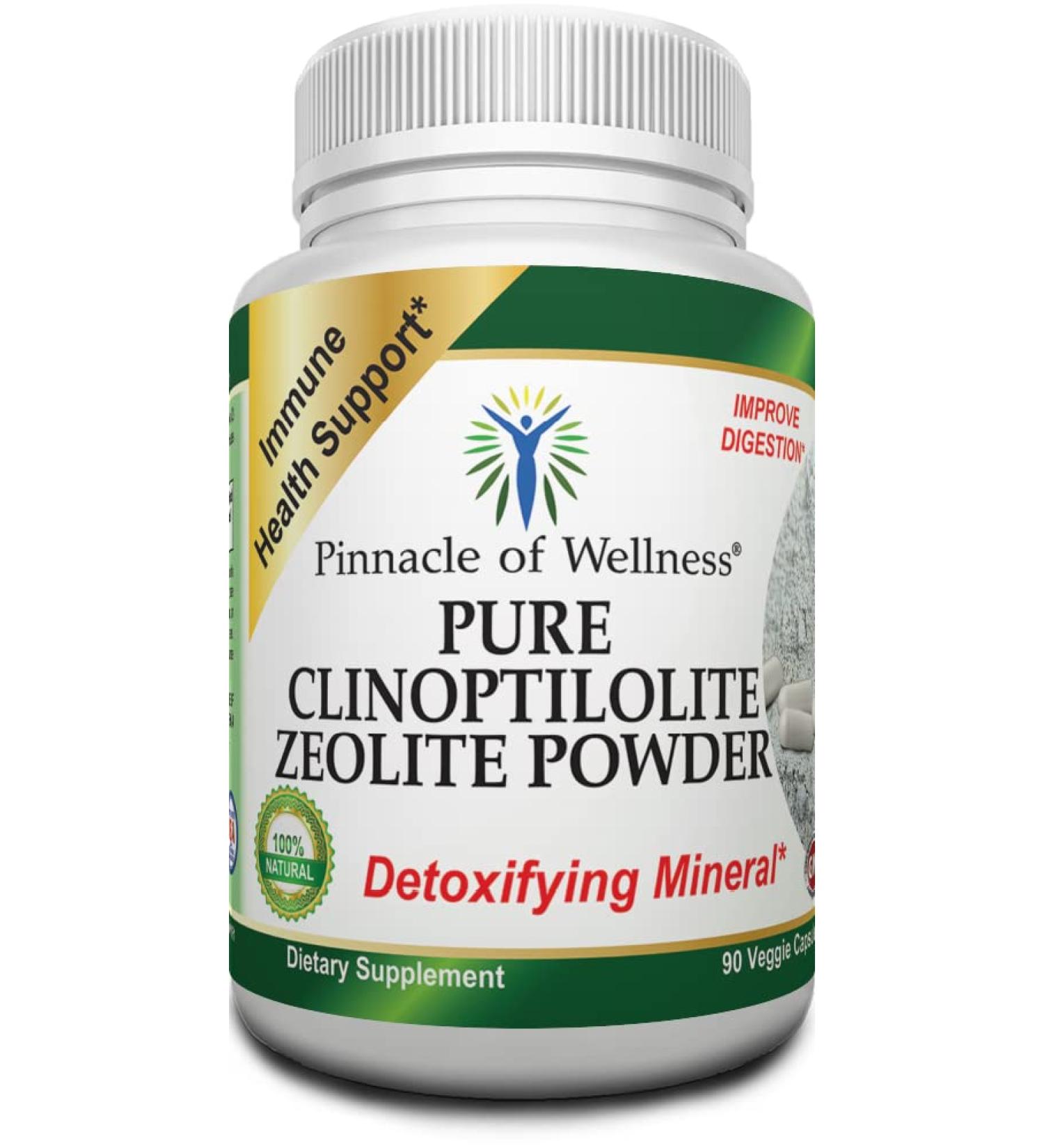 Pinnacle of Wellness Zeolite Detox Cleanse 90 Capsules - Pure Clinoptilolite Dietary Supplement - Buy Online on GoSupps.com