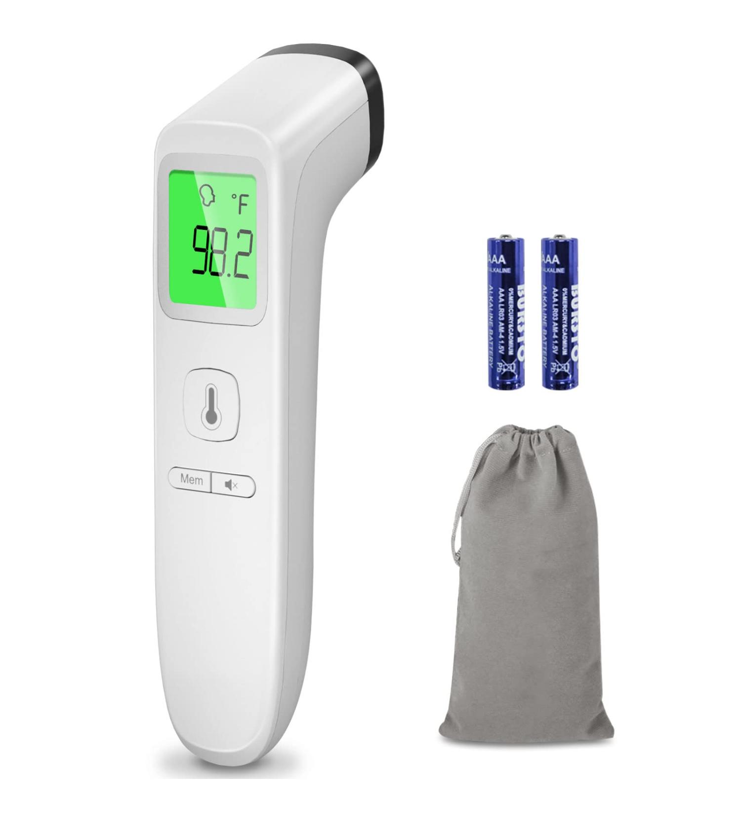 Non-Contact Infrared Forehead Thermometer for Adults & Kids - Accurate Instant Baby Thermometer with Fever Alarm - Silent Mode - Digital Thermometer for Whole Family & Objects - Buy Online on GoSupps.com