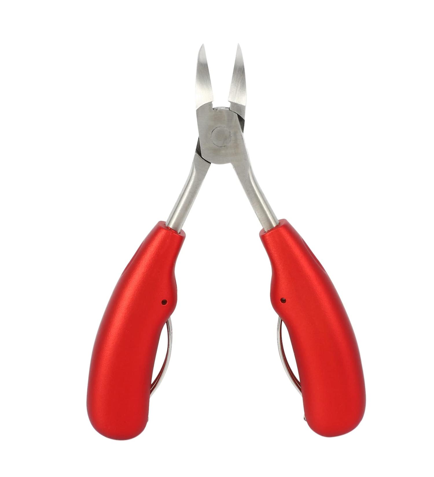 FYOBOT Double Spring Soft Rubber Handle Fingernail&Toenail Cuticle Nipper Trimming Cutter Scissor Plier Nail Clipper Cutter - Buy Online on GoSupps.com