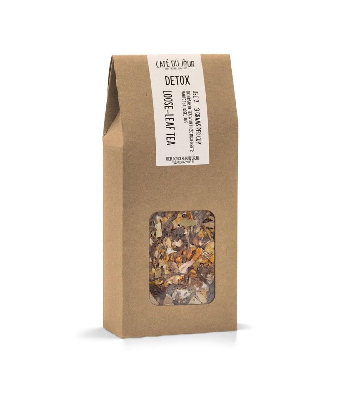 Coffee of the Day Detox PuErh tea 100 grams Caf du Jour loose tea