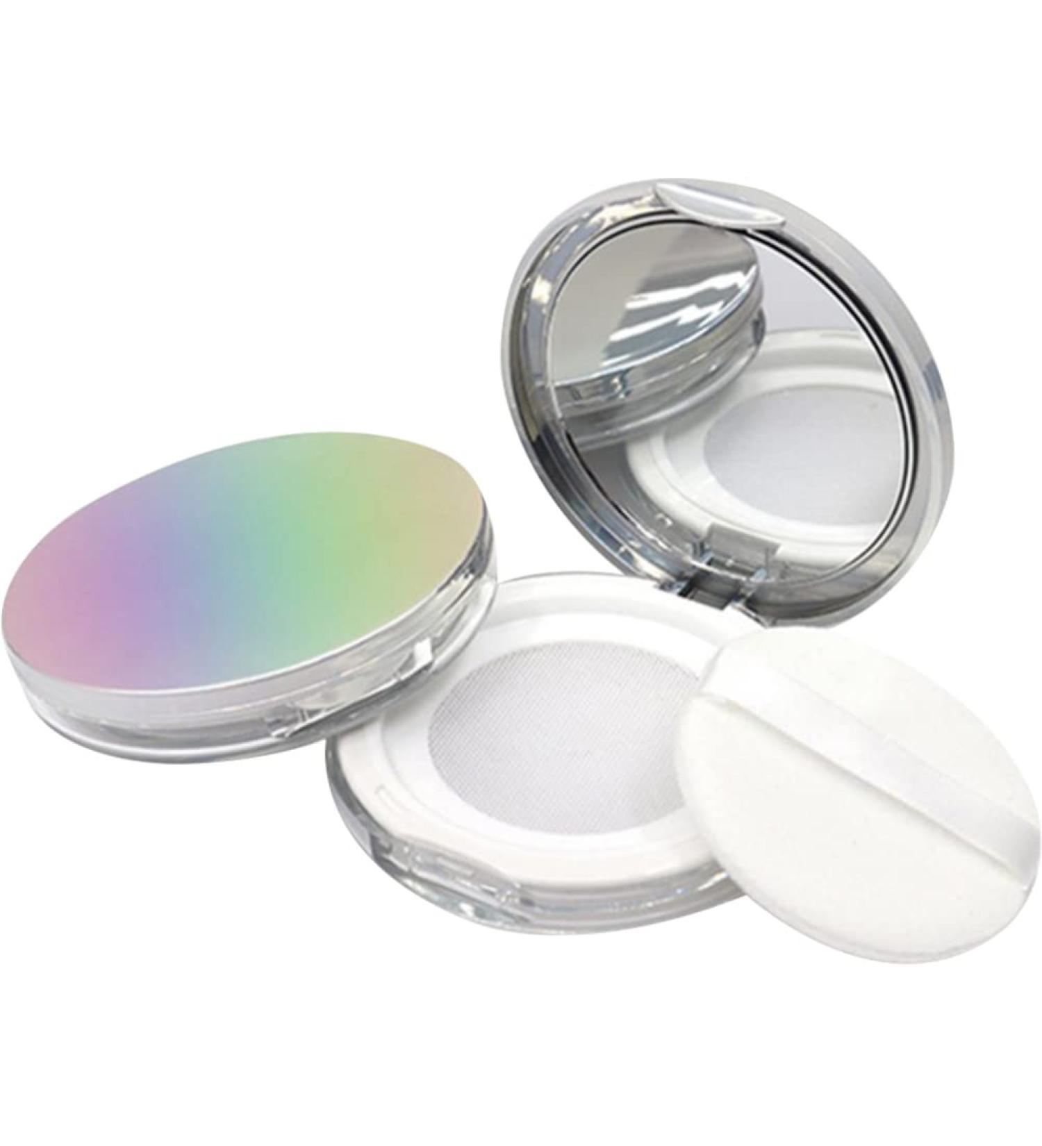Buy Beaupretty Refillable Makeup Sponge & Powder Puff Case - 2pcs with Mirror | Ideal for Loose Powder  - Buy Online on GoSupps.com