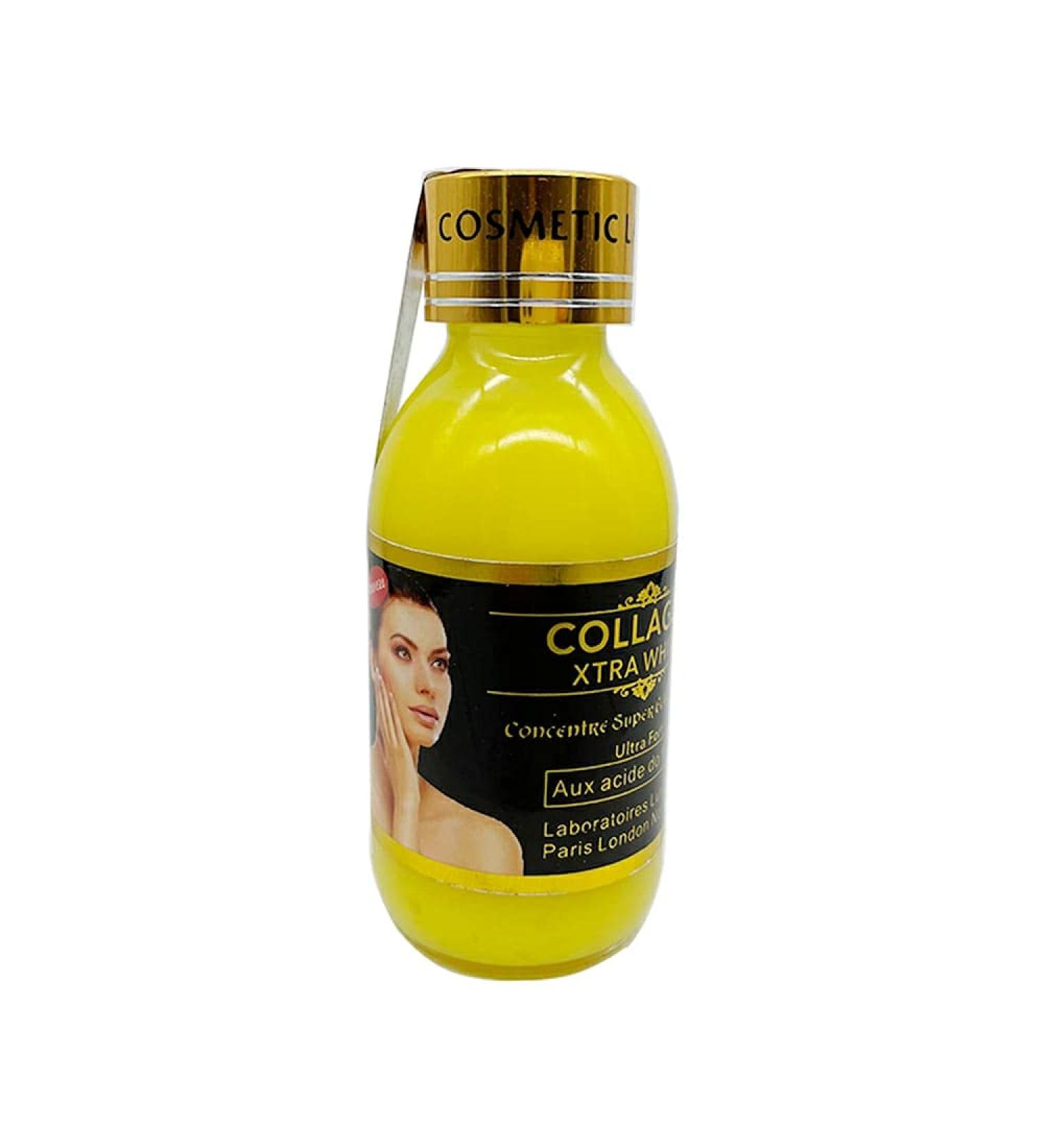 Serum Concentr super claircissant ultra fort au collag ne anti tache anti uv vitamines A et E et aux acides de fruits - Buy Online on GoSupps.com