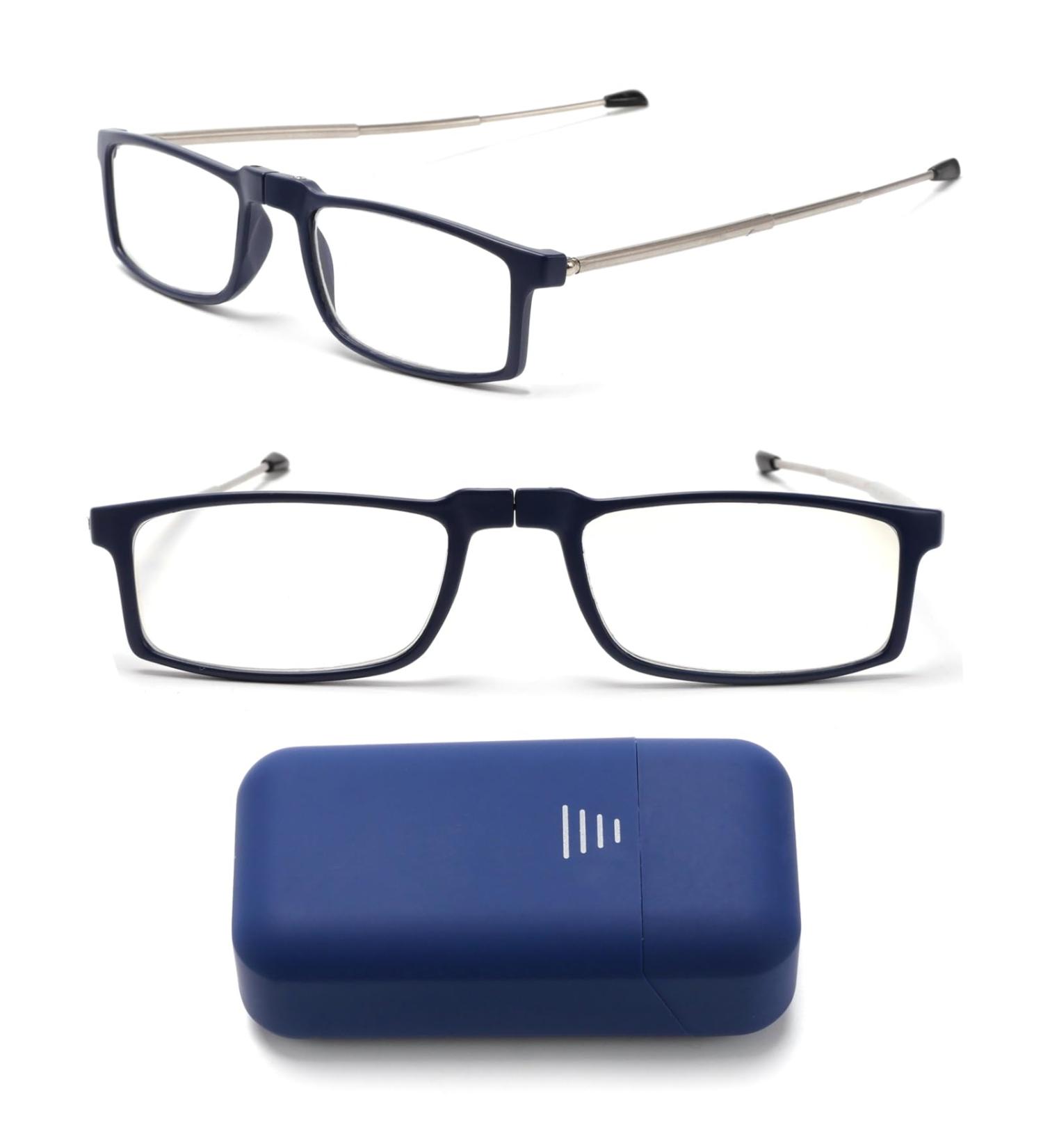 Buy VANANA Foldable Blue Light Blocking Reading Glasses - Portable & Stylish for Men & Women | 2.0x Magnification - Buy Online on GoSupps.com