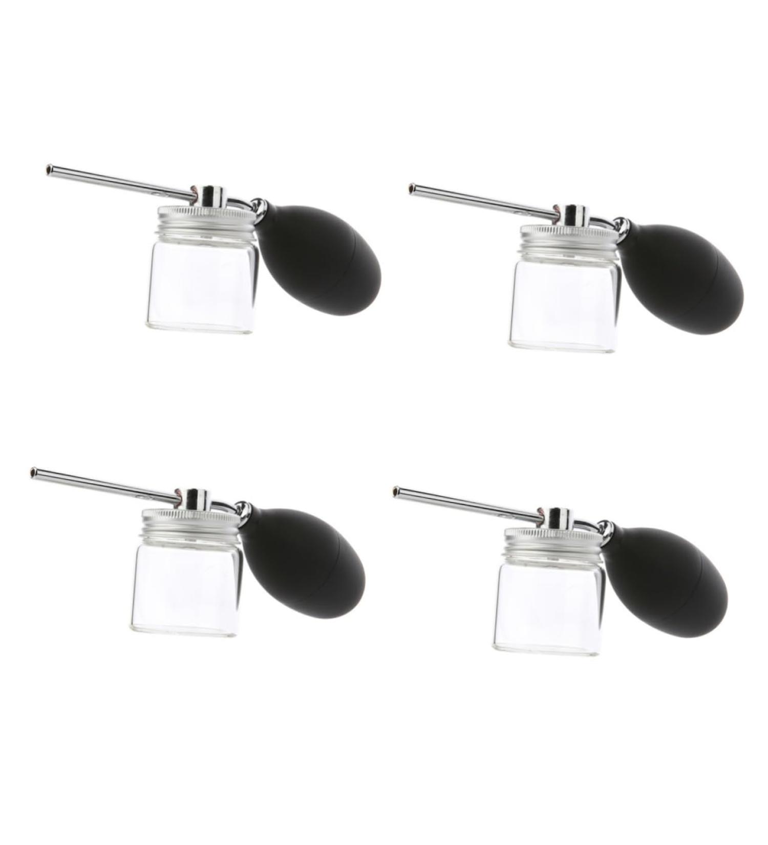 Angoily 4pcs Duster Powder Sprayer Glitter Spray Professional Spray Bottle Glass Powder Spray Concealer 19X6.5CMx4pcs Assorted Colorx4pcs - Buy Online on GoSupps.com