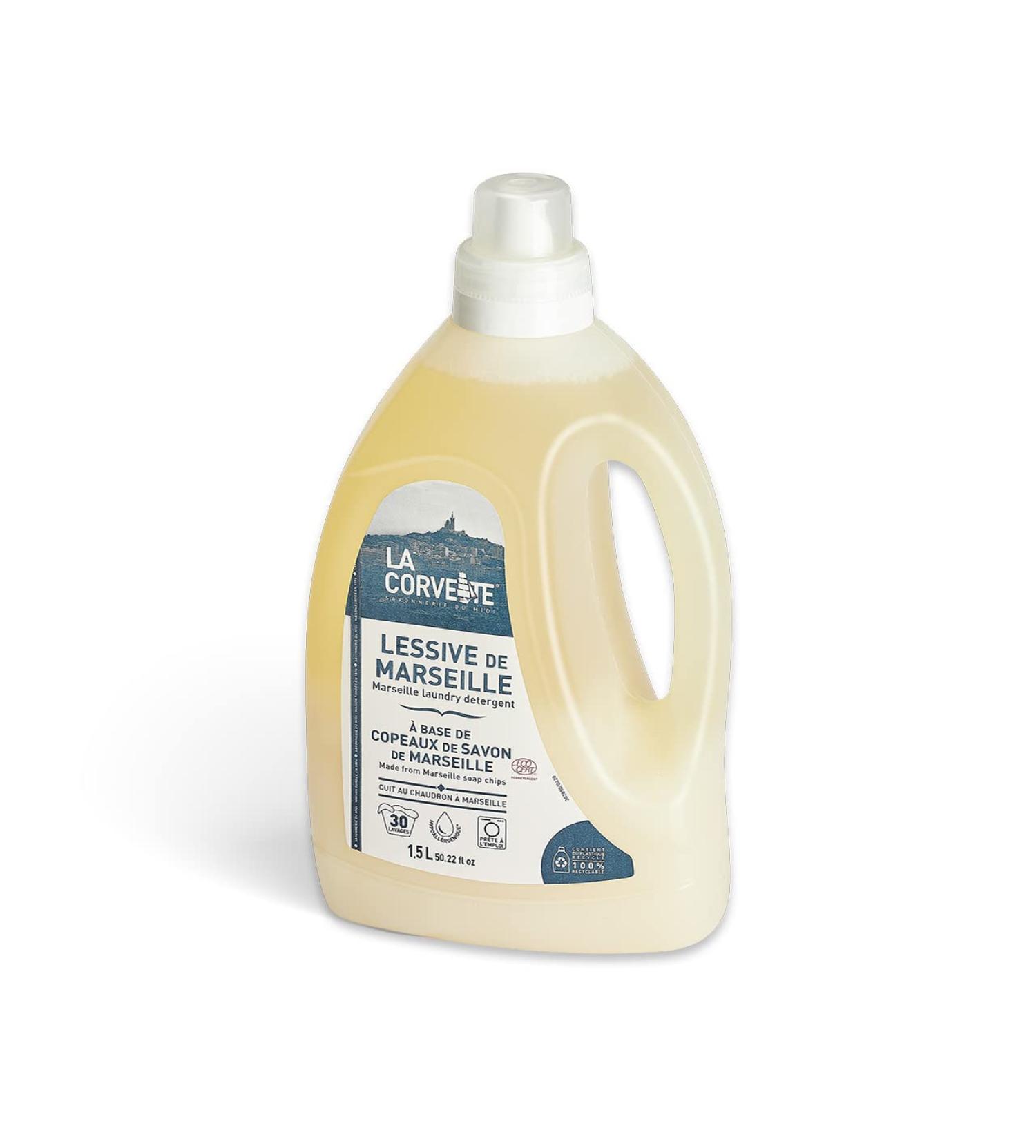 La Corvette Marseille Liquid Laundry Detergent 1.5 L - Buy Online on GoSupps.com