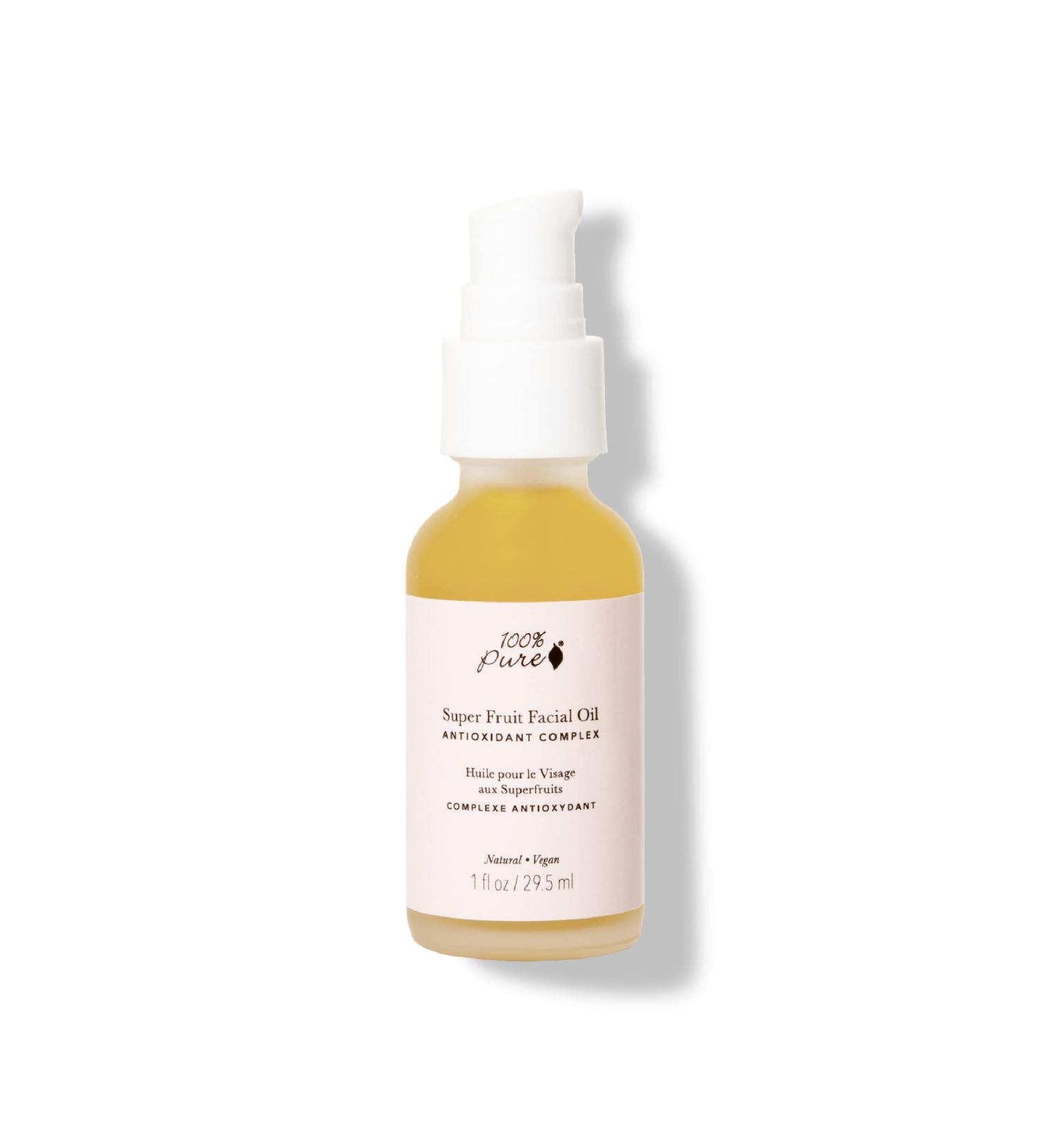 100% Pure Super Fruit Nourishing Oil - Hydrating Vegan Moisturizer for Face & Body | Rejuvenating Skincare for Dry Skin - 1oz - Buy Online on GoSupps.com