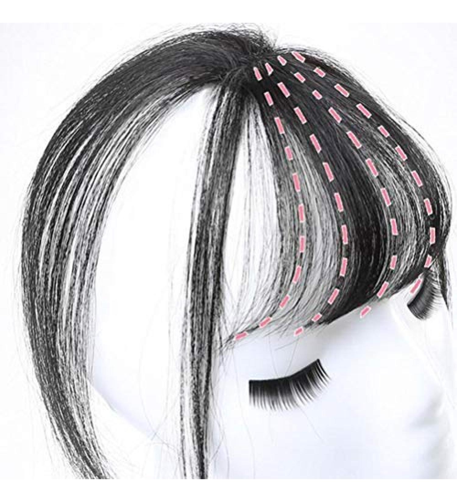 Rawisu Pony Hair Part Extensions | 3D Air Bangs | Invisible Seamless Clip-In Hair | Light Brown Thin Clean Replacement Piece - Buy Online on GoSupps.com