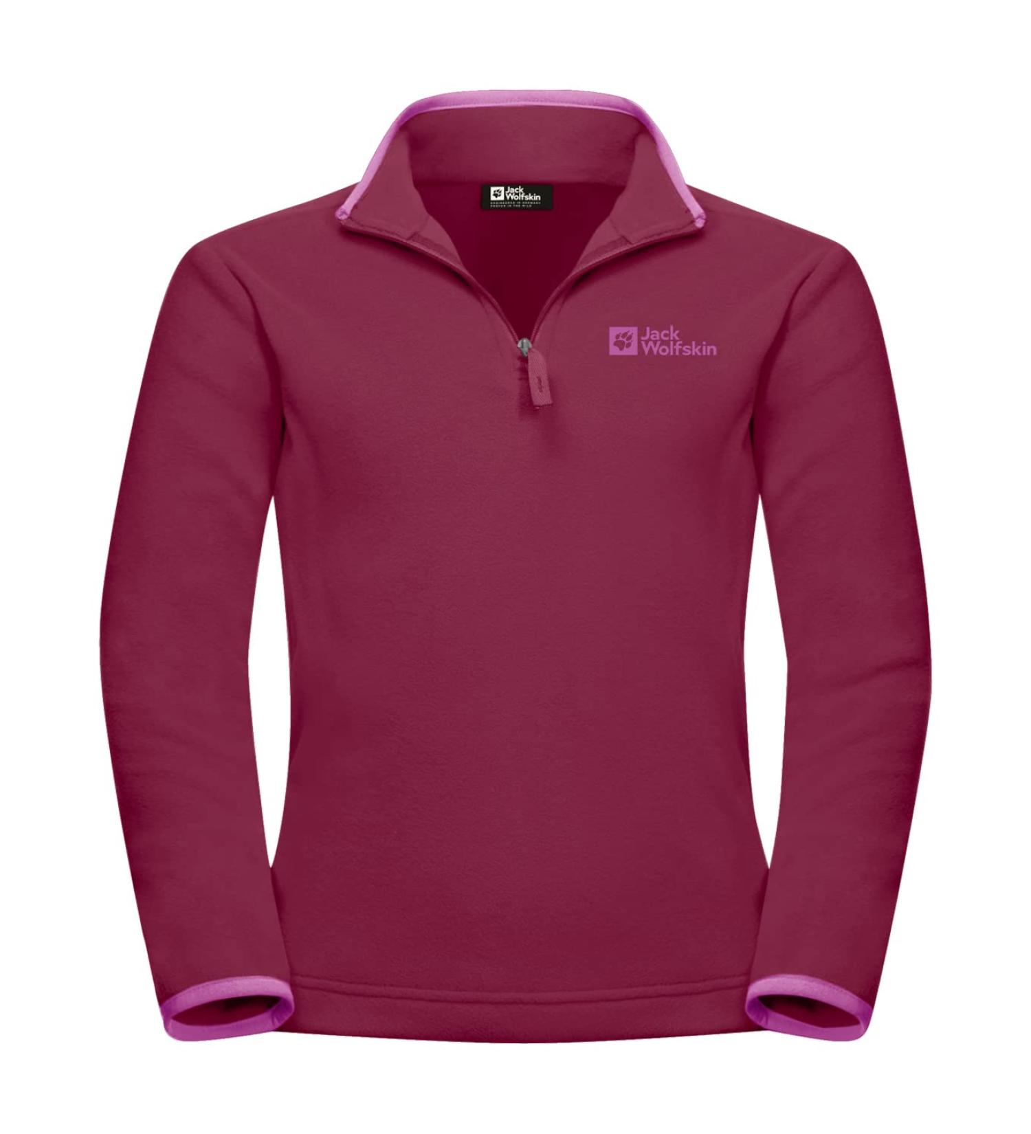 Jack Wolfskin Unisex Kids Taunus Halfzip K Pullover 164 Dark Ruby