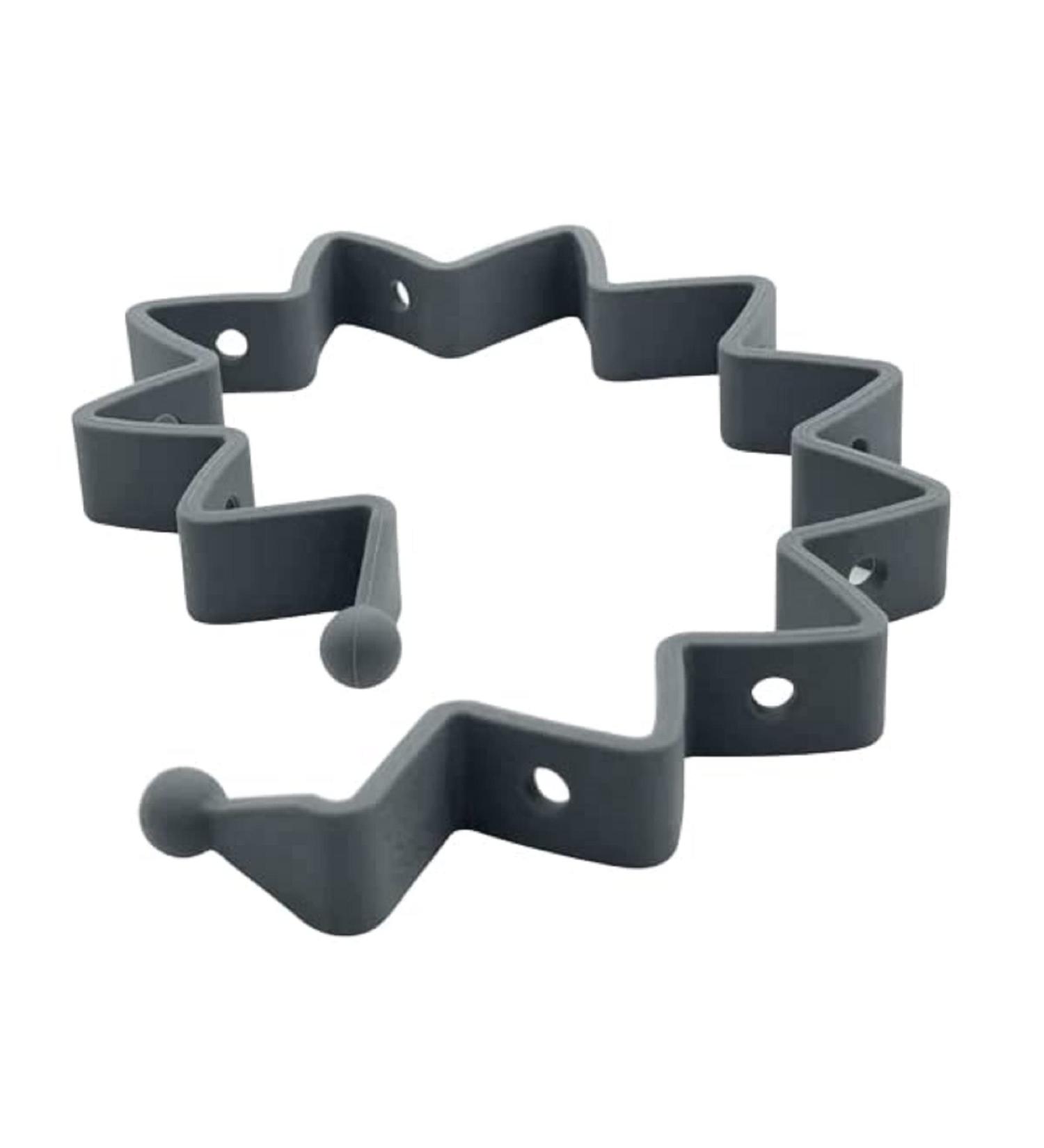 Busy Baby Toy Bungee for Baby Toys - Dishwasher Safe Toy Straps for Baby - Made with 100% Food-Grade Silicone - Pewter - Buy Online on GoSupps.com