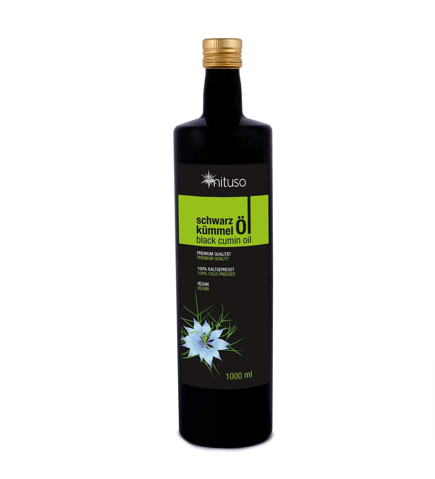 Mituso Black Cumin Oil - 100% Pure & Cold-Pressed | 2x 500ml Pack | Premium Health Benefits - Buy Online on GoSupps.com