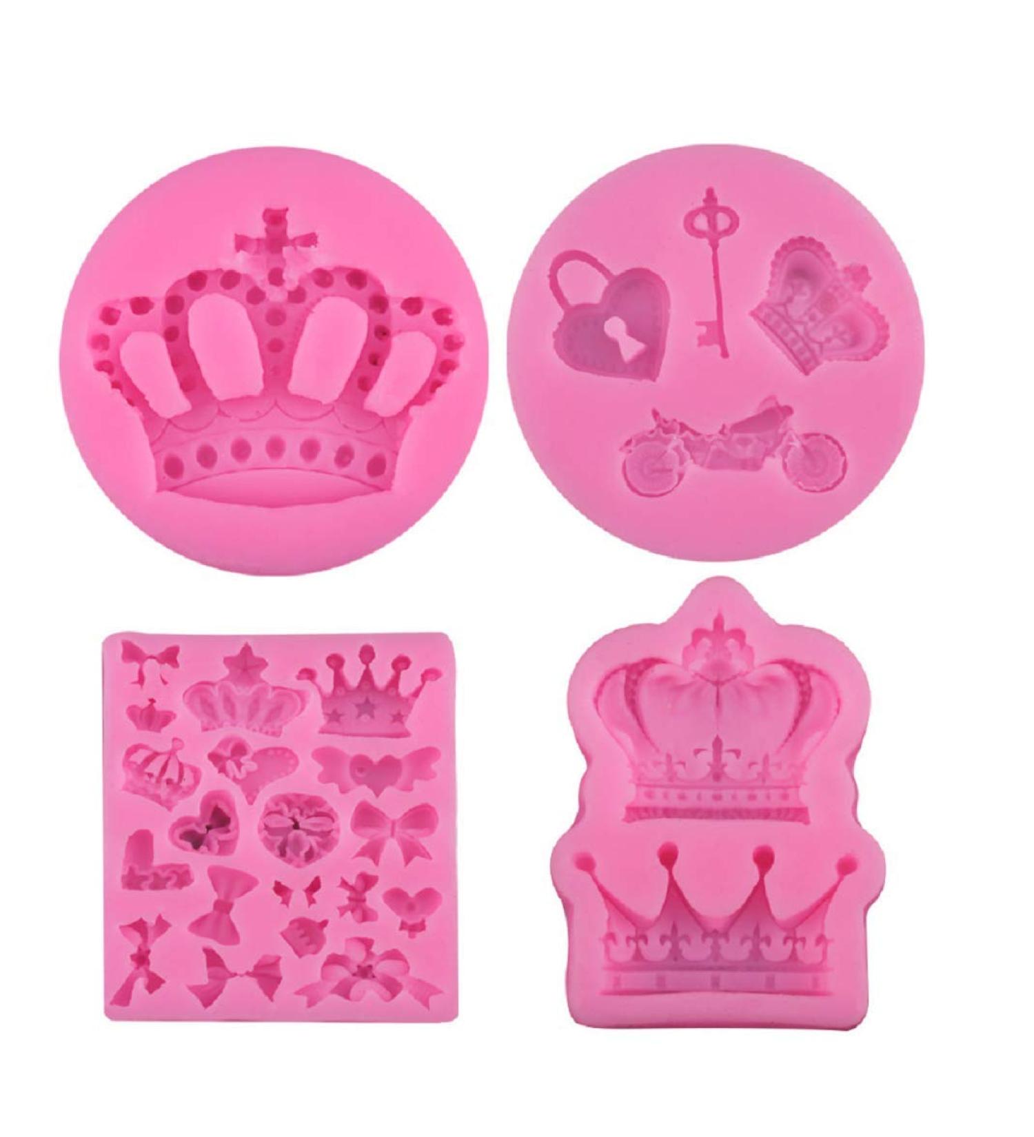 Silicone Crown Fondant Candy Mold - DIY Handcraft for Chocolate, Cake Decoration, Cupcake Topper, Resin, Clay Crafting - Buy Online on GoSupps.com