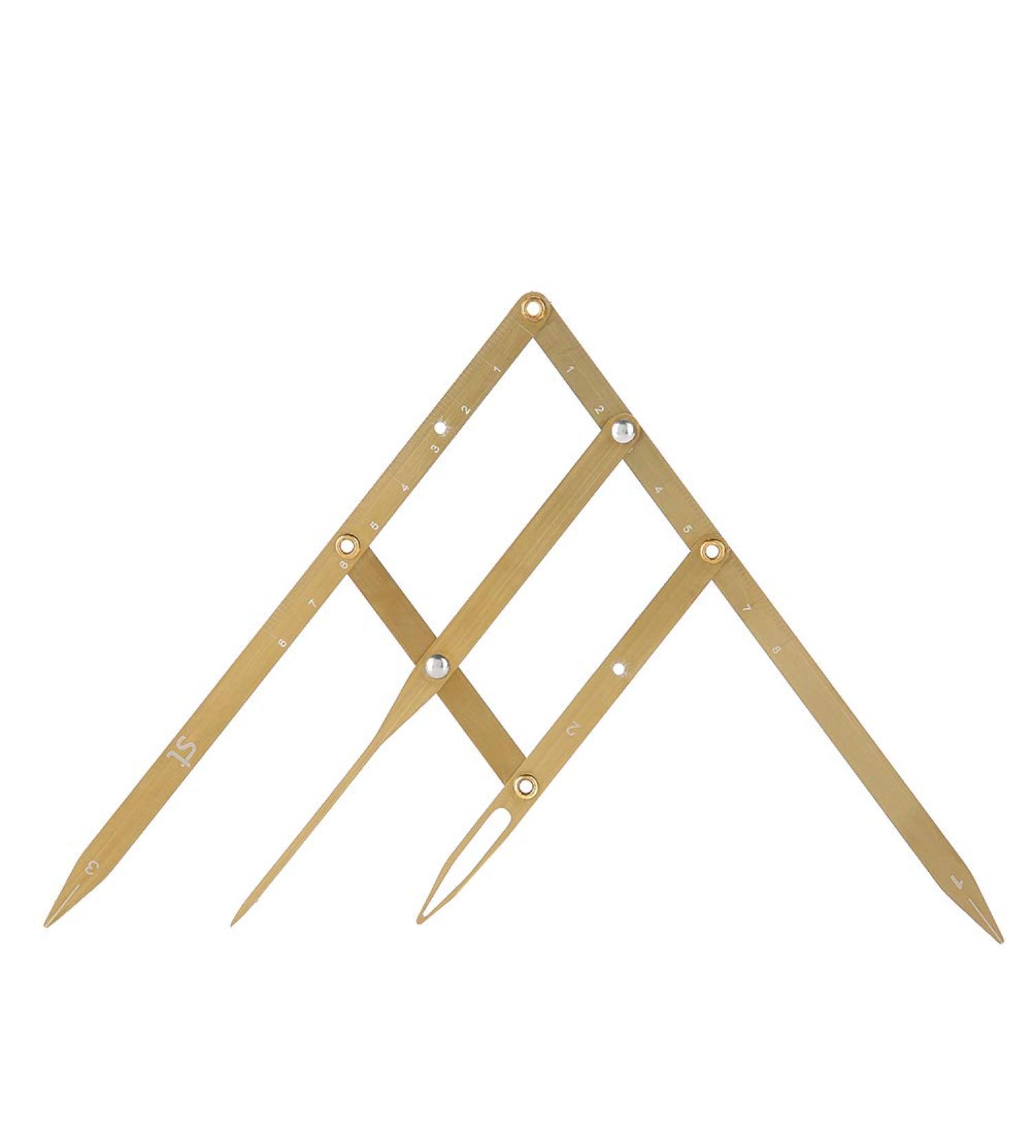 Golden Ratio Calipers - Stainless Steel Eyebrow Measuring Ruler | Flexible Mapping Tool for Permanent Makeup (Gold - Buy Online on GoSupps.com