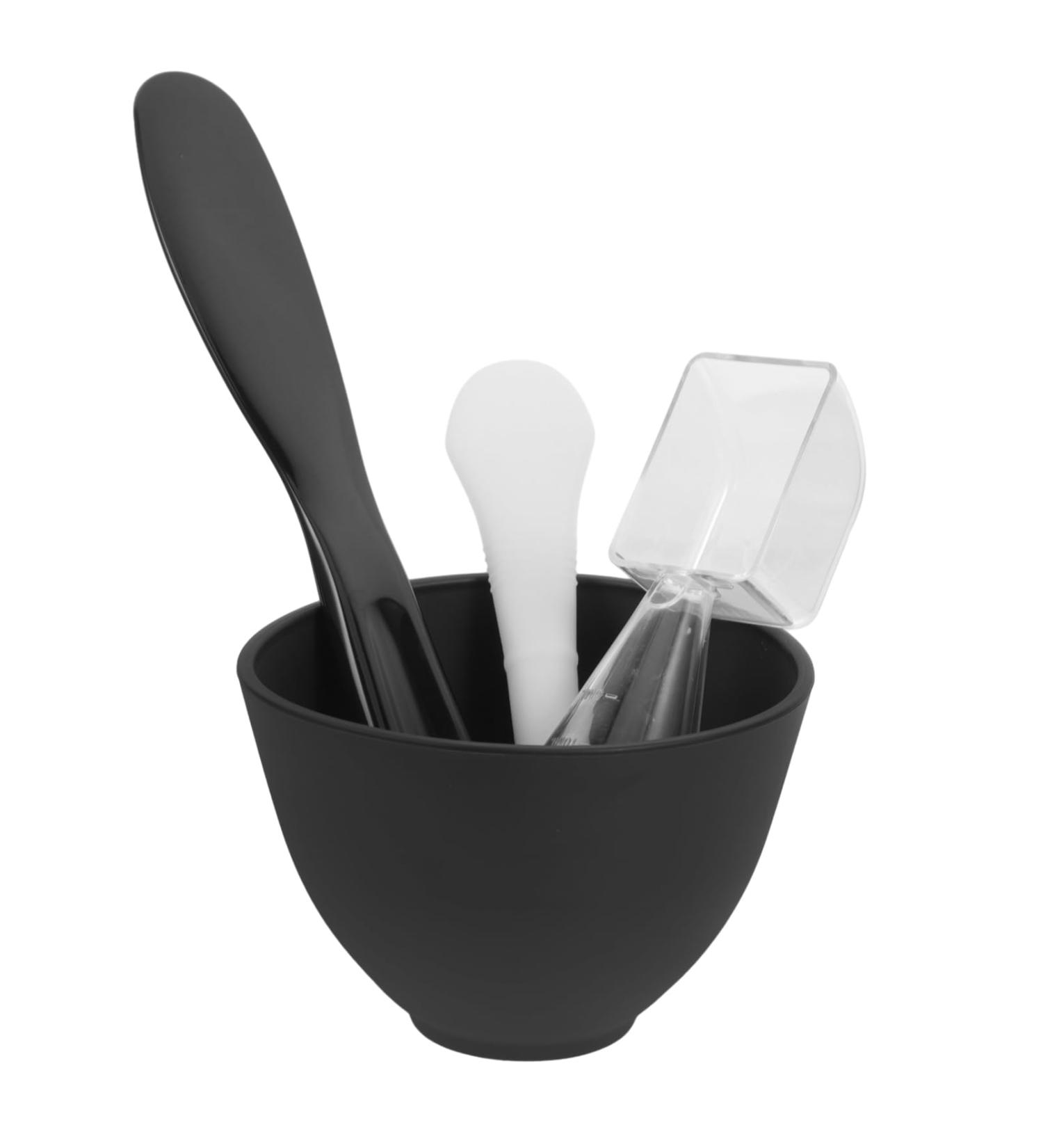 Shop Healeved Silicone Mixing Bowls Set - White Facial Mask Mixing Bowl with Applicator & Measuring Spoon - Perfect for DIY Skincare - Buy Online on GoSupps.com