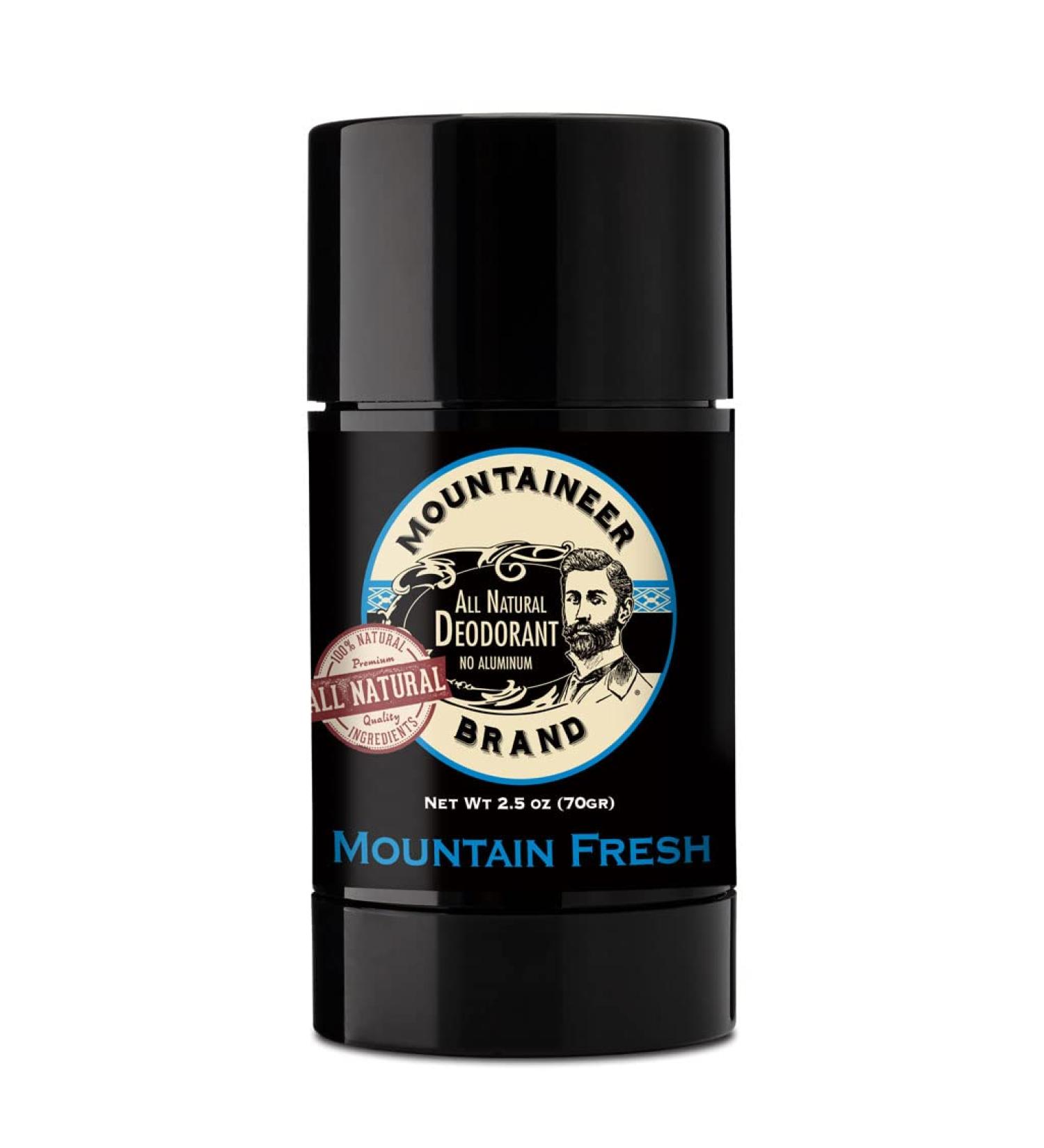Mountaineer Natural Deodorant for Men and Women | Arrowroot Powder & Dead Sea Salt | Sensitive Skin Protection | Aluminum & Baking Soda Free | Mountain Fresh Scent 2.5oz - Buy Online on GoSupps.com