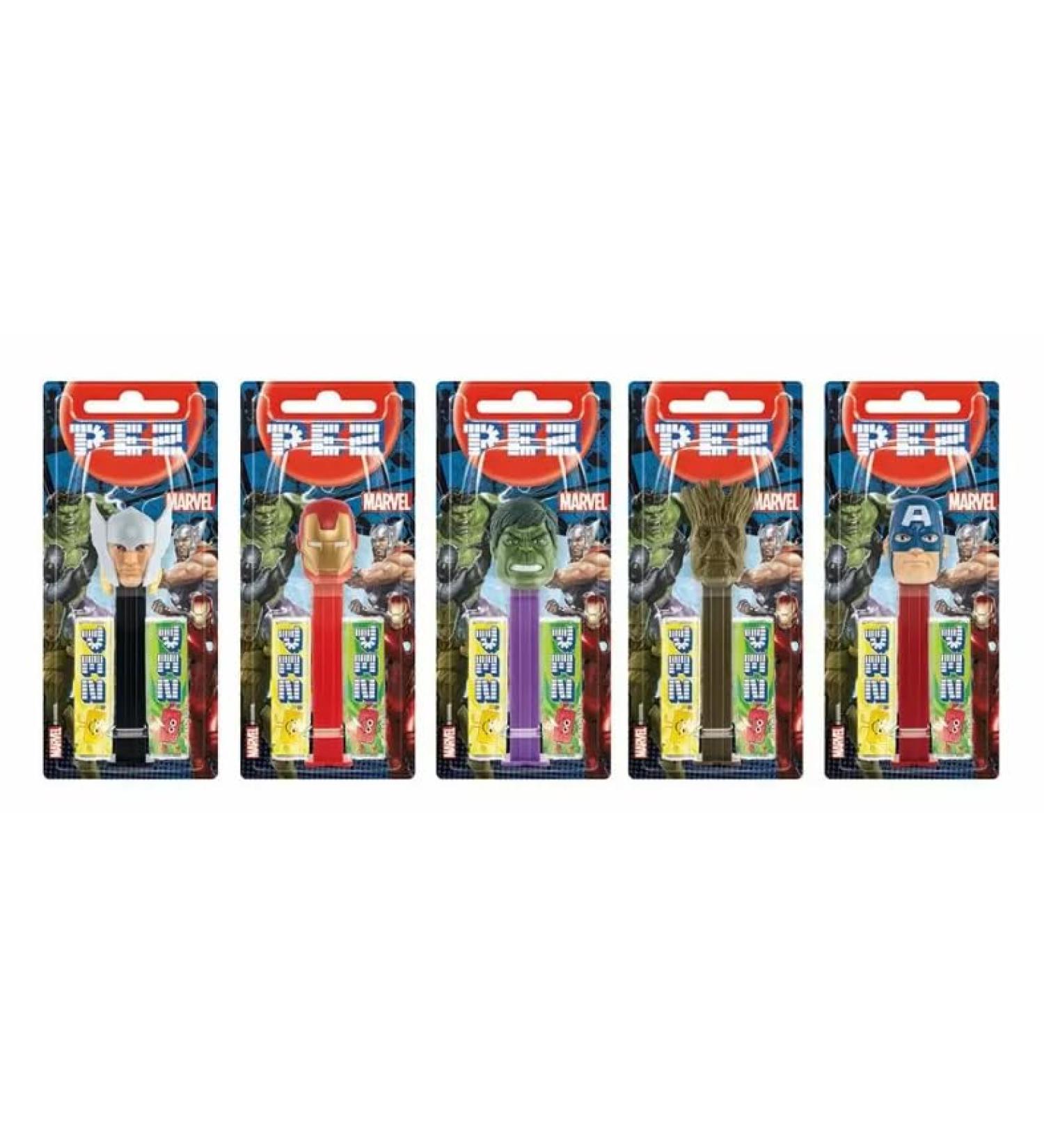 Ellies Jellies Pez Marvel Avengers 1+2 Impulse Packs 17g X1