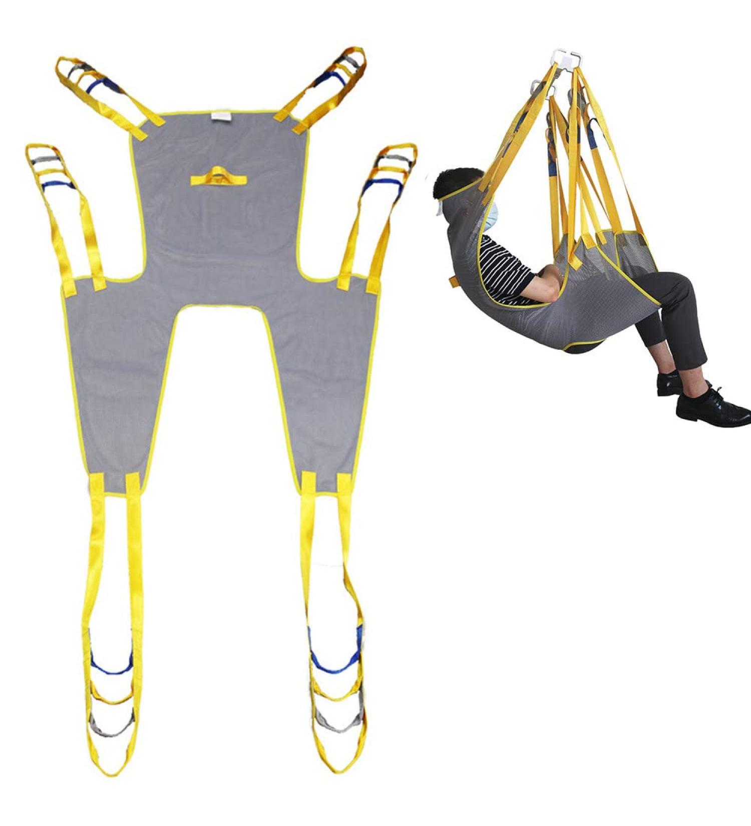 Patient Lift Sling Mesh Full Body Commode Sling Reusable Split Shaped Toilet Sling Suitable for Elderly Bedridden Nursing L - Buy Online on GoSupps.com