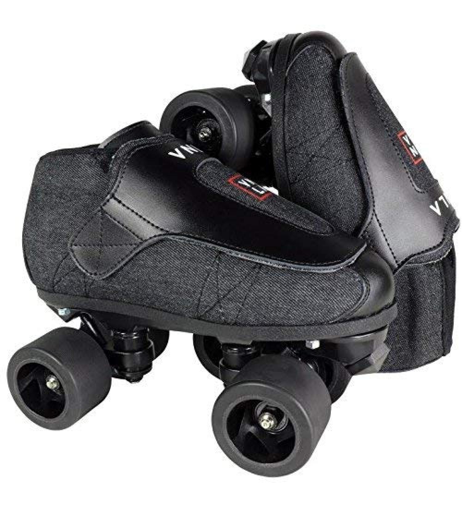 VNLA Junior Stealth Jam Skates - Indoor Unisex Roller Skates Men 13 / Women 14 - Buy Online on GoSupps.com