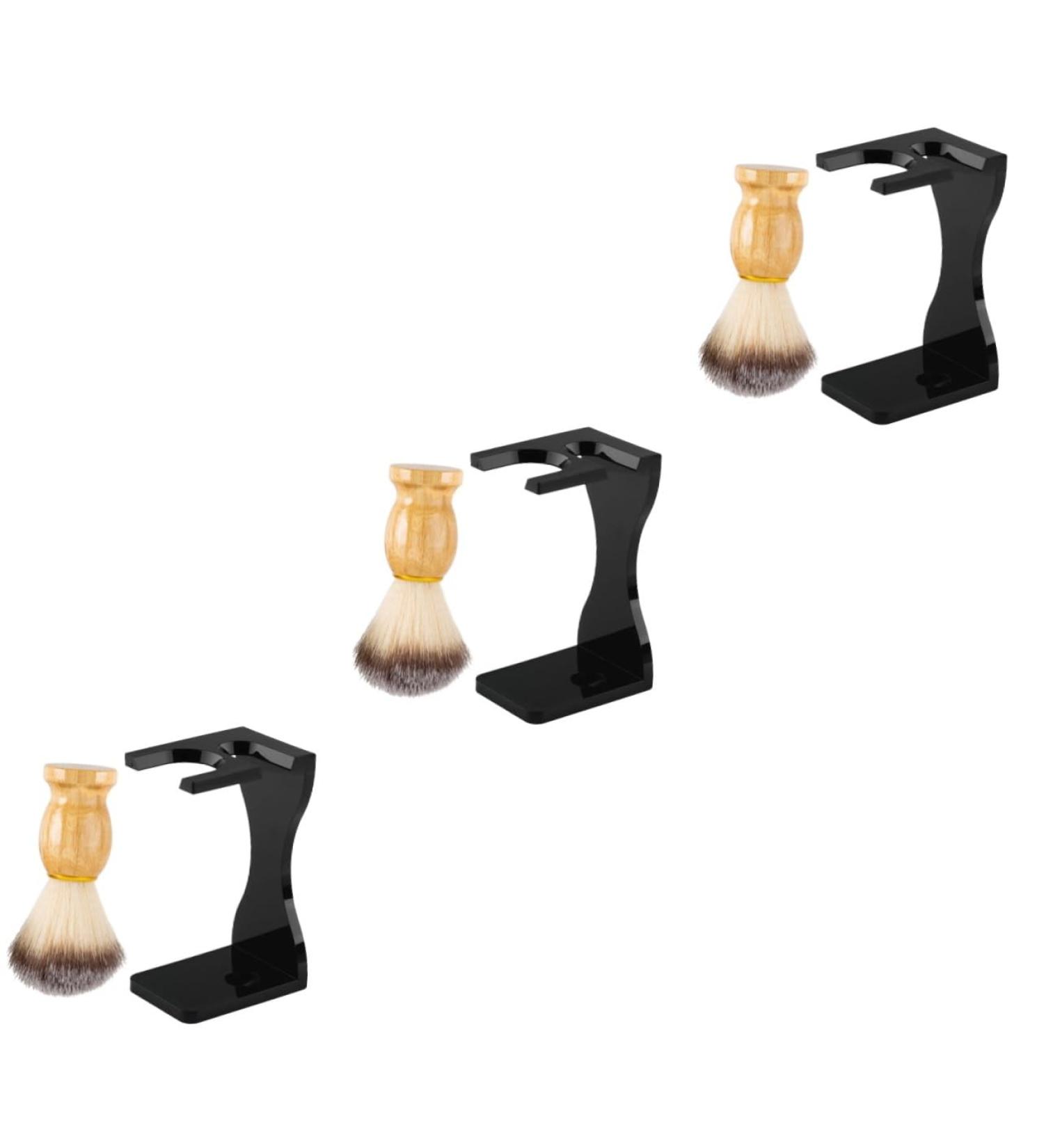 Angoily Men's Shaving Set - 3 Razor Sets with Beard Brush Stands & Accessories for Smooth Comfortable Shaving | International Shipping Available - Buy Online on GoSupps.com
