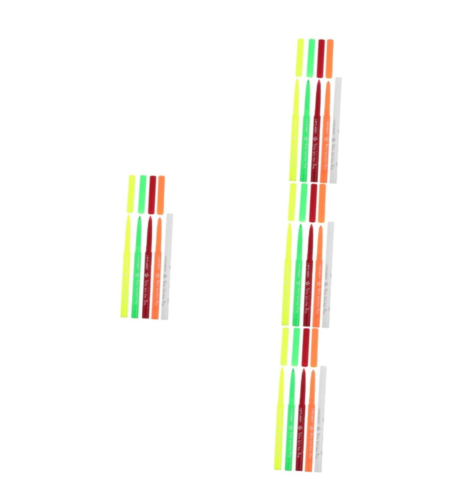 Baluue 20 Pcs Halloween Paint Pen Women Makeup Tool Fluorescence Eyeliner Pen Glow Eyeliner Pencil Plastic 12.00X0.80X0.80CMx4pcs Assorted Colorx4pcs - Buy Online on GoSupps.com