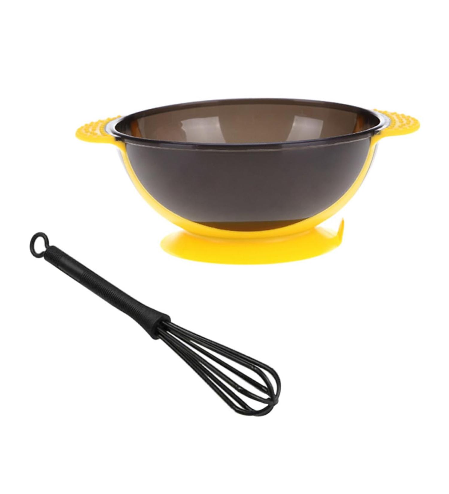ABOOFAN Kit 2 Bols Teinture Capillaire Agitateur Ventouse Bol Jaune Et Agitateur Noir Taille Standard Accessoire Professionnel Coiffure Utilisation En Salon Ou Maison - Buy Online on GoSupps.com