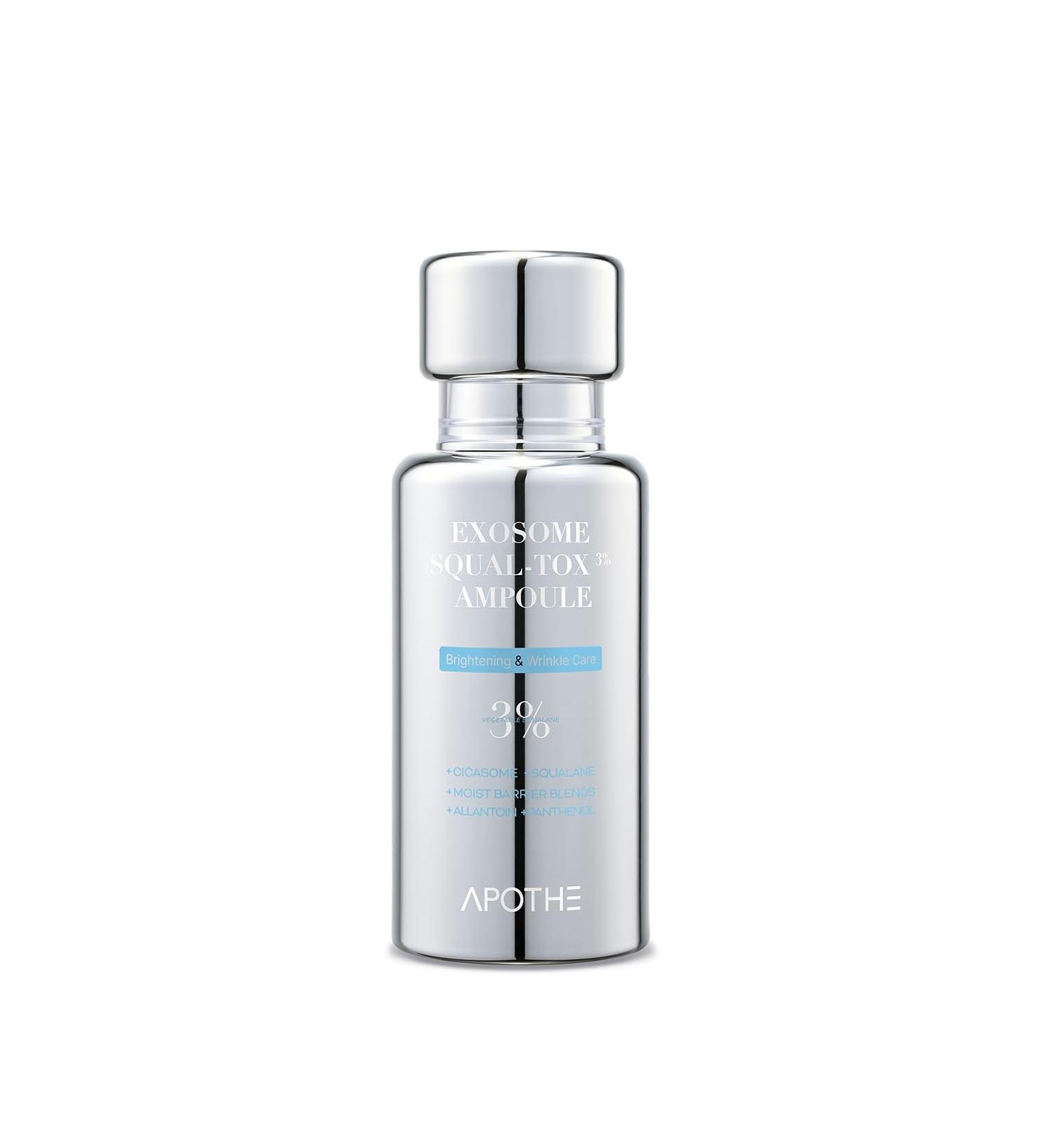 APOTHE Exosome Squal-Tox 3% Ampoule 1.01 fl oz (30ml) Intense Hydration Skin Renewal Brightening & Anti-Wrinkle Care with Exosome Technology and Niacinamide - Buy Online on GoSupps.com