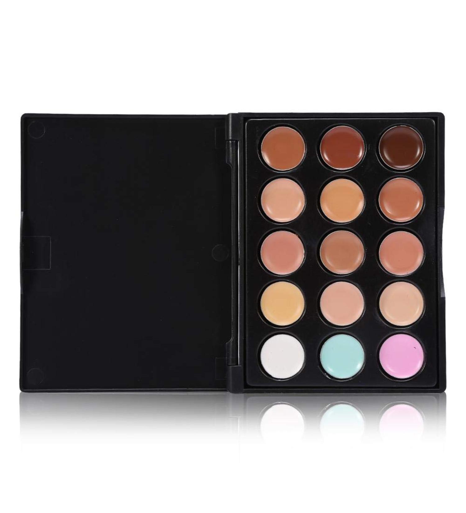 Professional Makeup Concealer Palette - 15 Colors Face & Eye Cream Contour - International Shipping Available - Buy Online on GoSupps.com