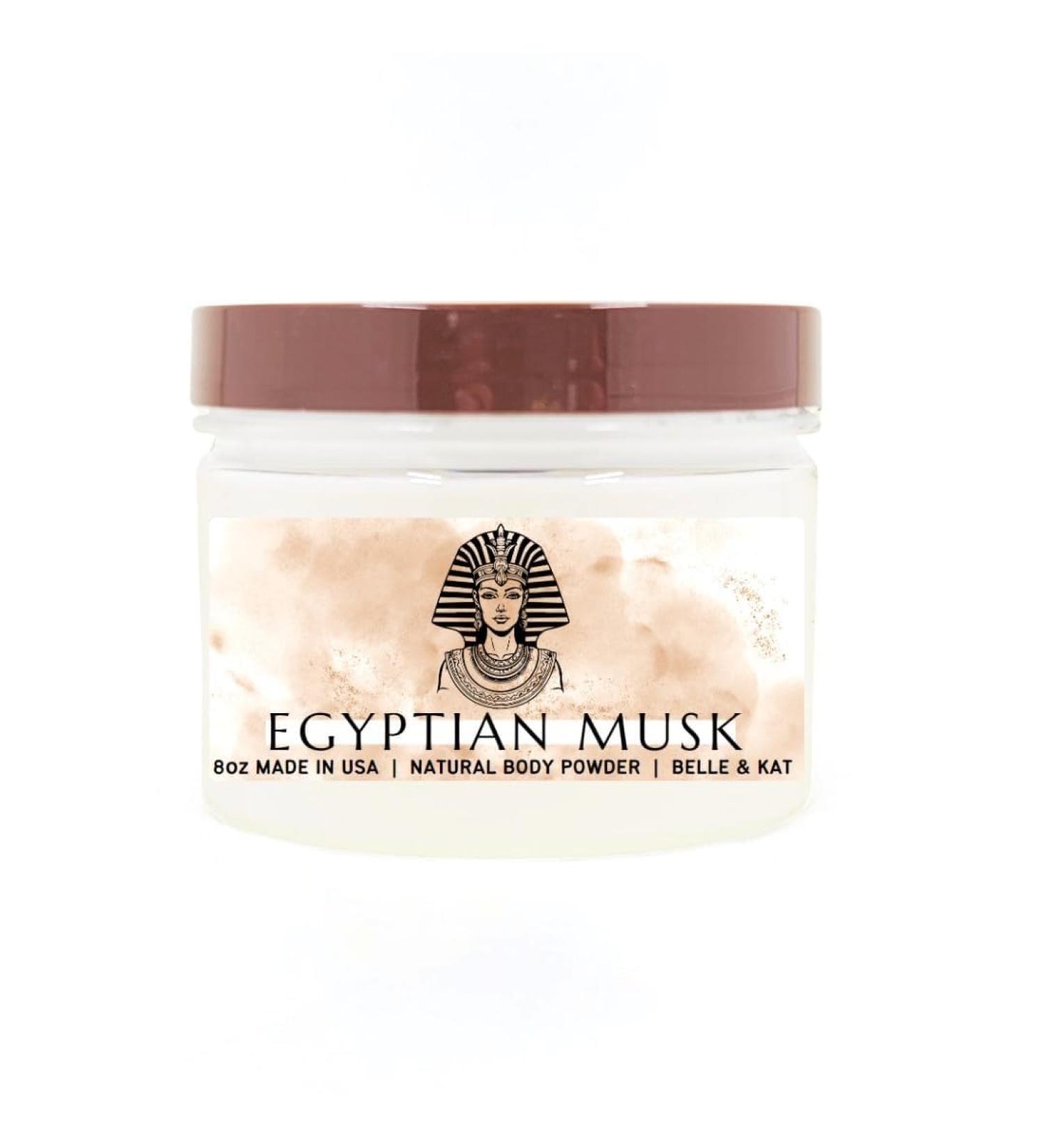 Egyptian Musk Scented Body Powder for Men & Women Perfume Dusting Powder Bath Powder with Fragrance & Essential Oils Talc Free 8oz Container Made in USA Egyptian Musk (Body Powder) - Buy Online on GoSupps.com