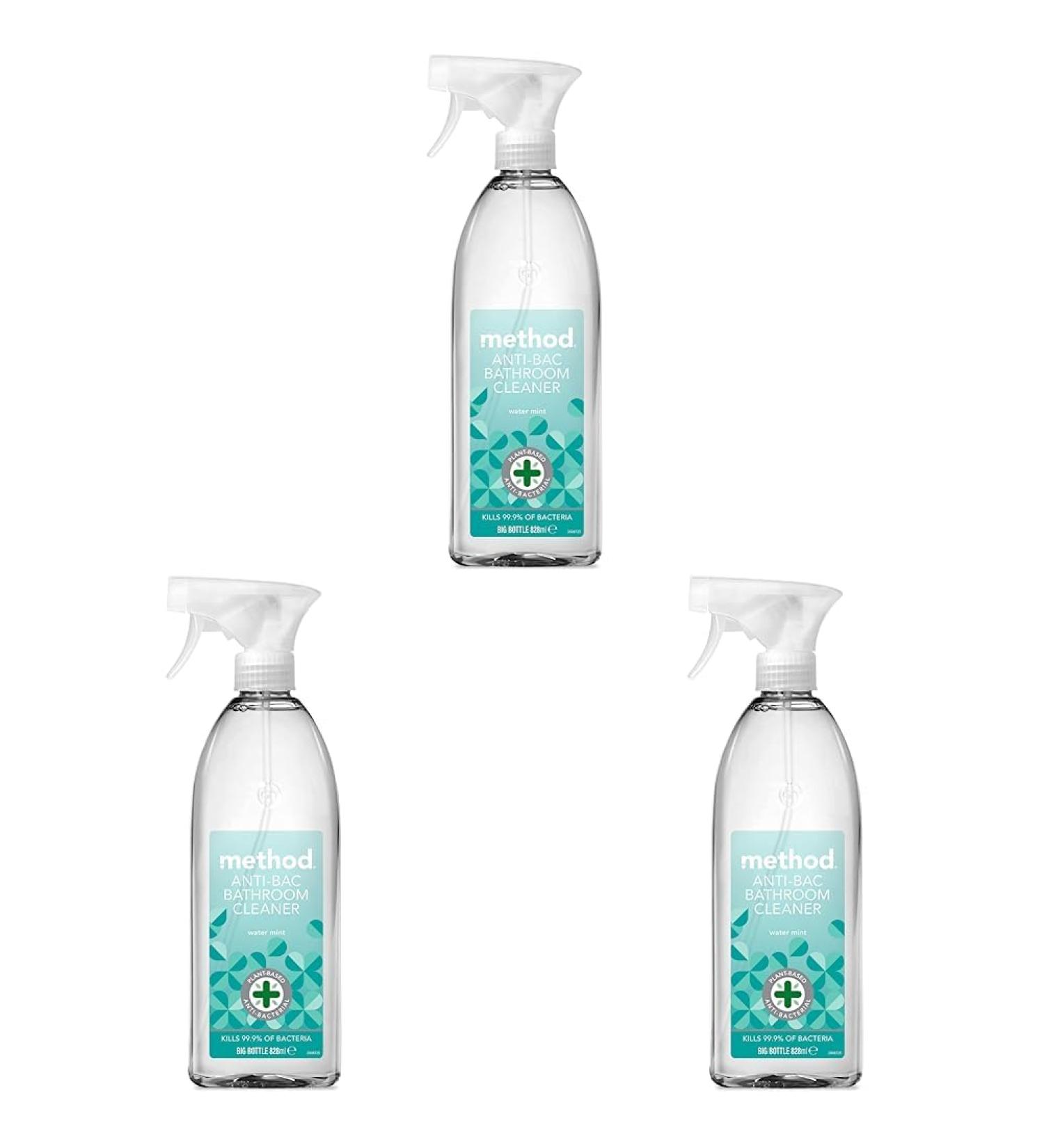 Method Antibacterial Spray Bathroom Cleaner Water Mint 828 ml (Pack of 3) - Buy Online on GoSupps.com