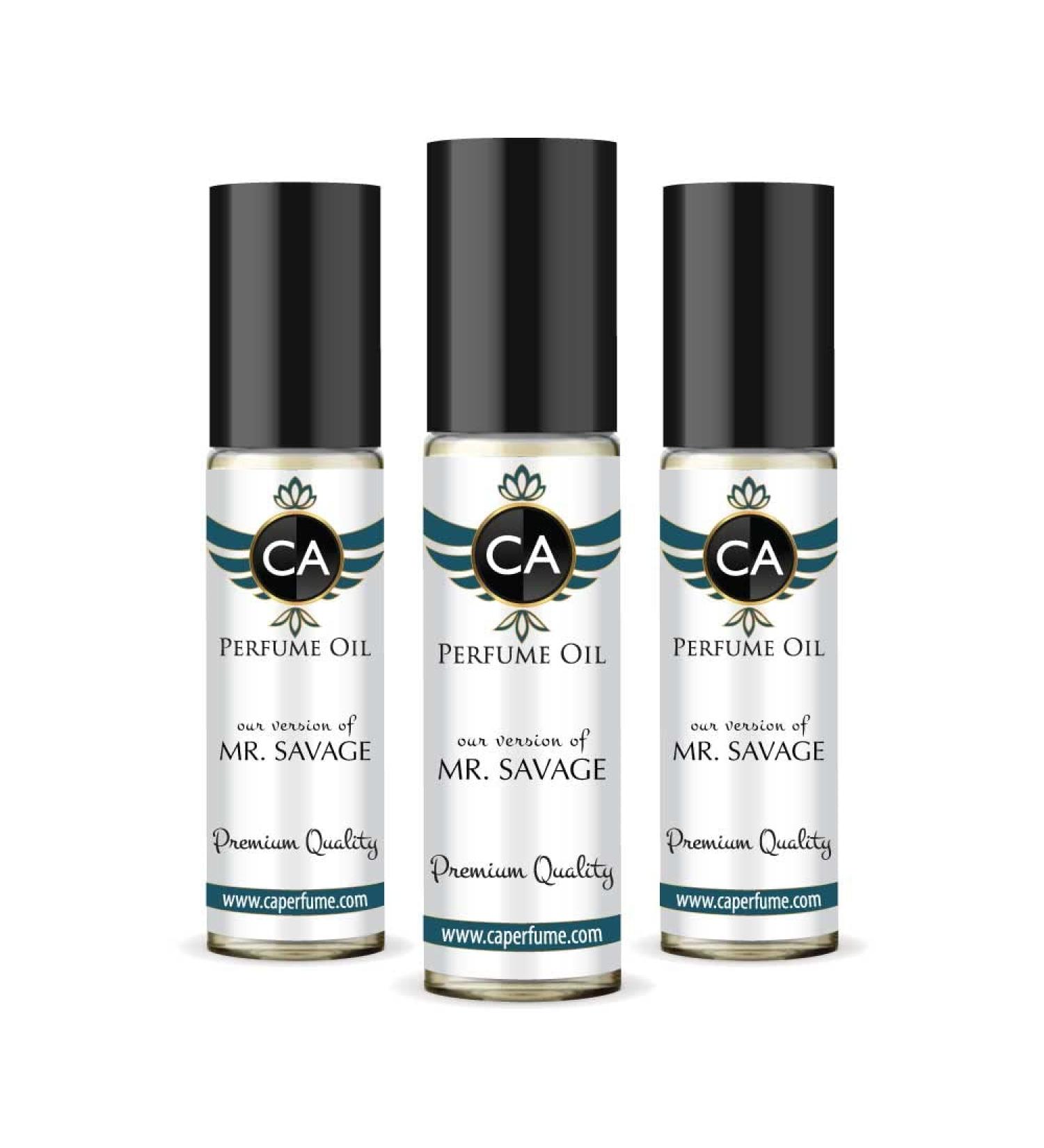 CA Perfume Impression of Christian D. Mr. Savage For Men Replica Fragrance Body Oil Dupes Alcohol-Free Essential Aromatherapy Sample Travel Size Concentrated Long Lasting Attar Roll-On 0.3 Fl Oz-X3 - Buy Online on GoSupps.com
