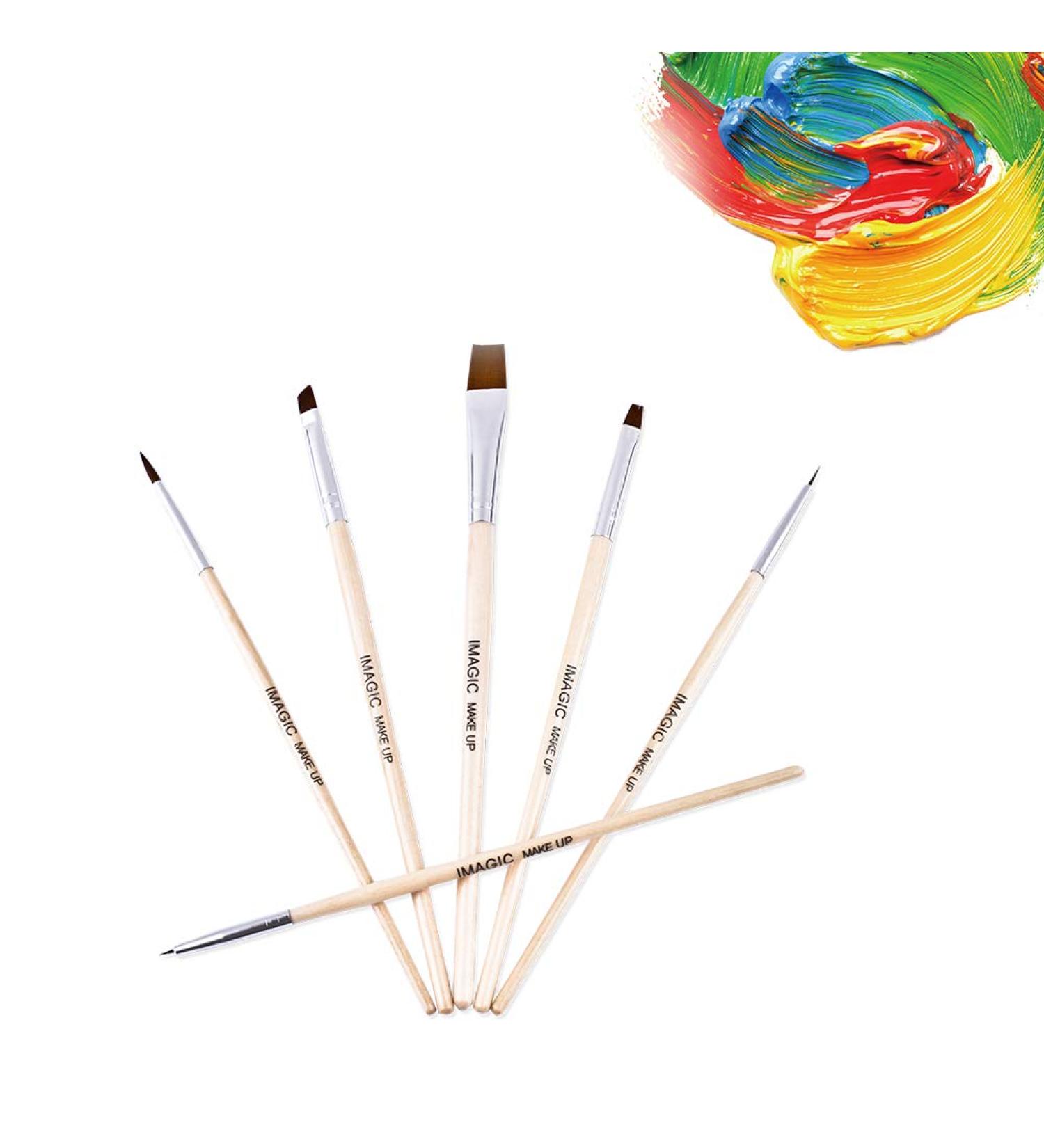 6-Piece Makeup Brush Set for Face Eyes & Lips - Multifunctional Nylon Brushes for Beginners & Pros | International Shipping - Buy Online on GoSupps.com