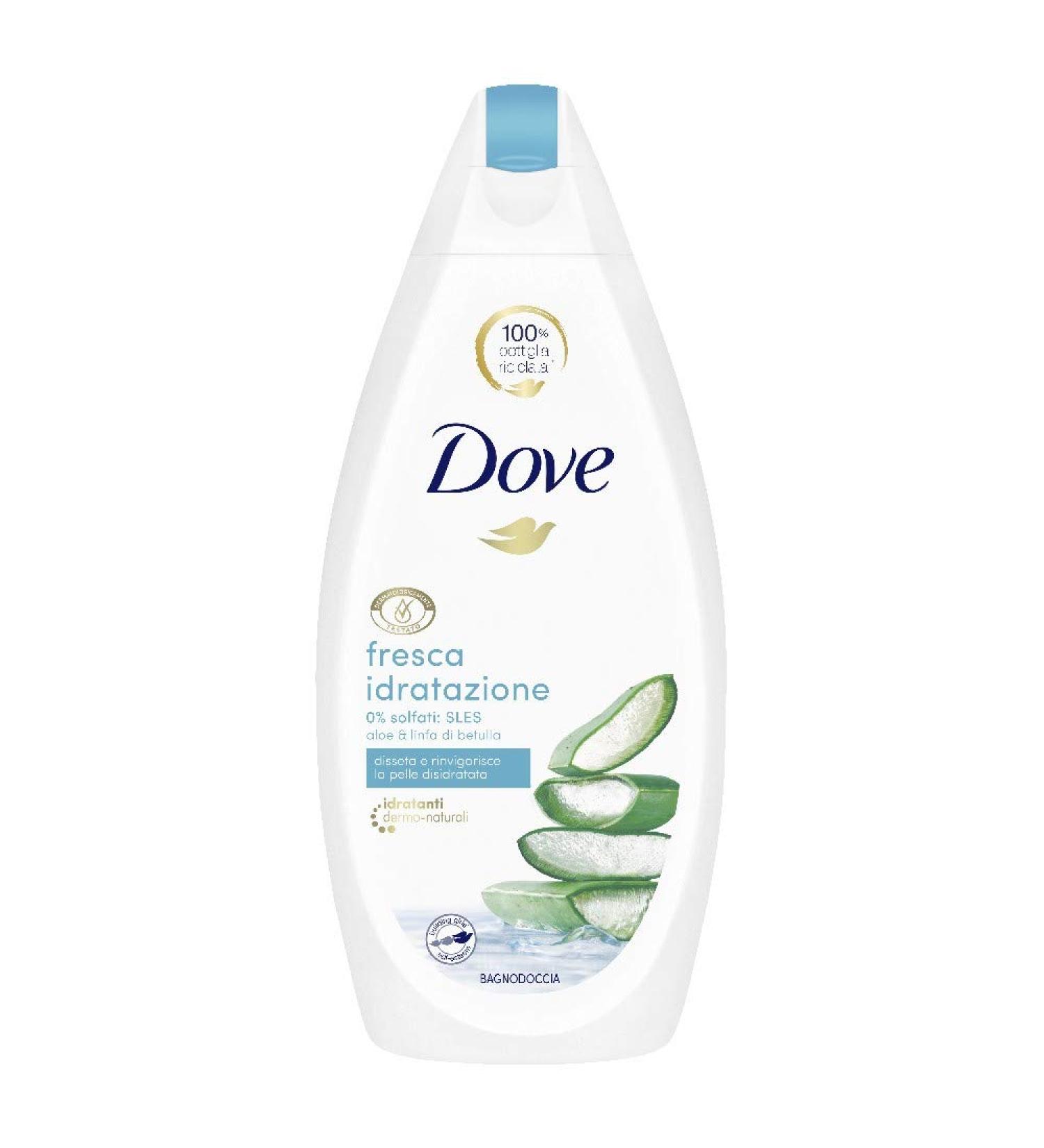Dove Bagnodoccia Fresca Idratazione Aloe & Betulla - 450 ml - Buy Online on GoSupps.com