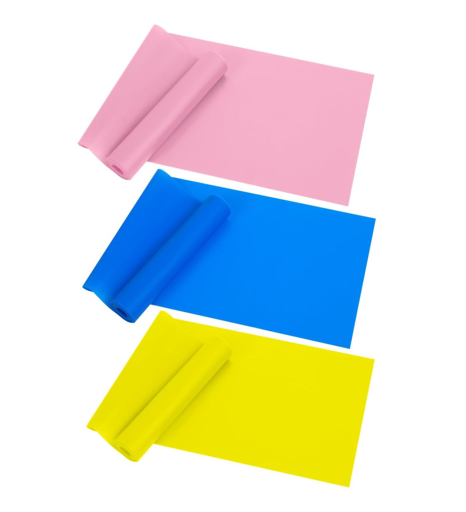 Resistance Bands Exercise Bands for Working Out Physical Therapy Stretch Recovery Pilates Rehab and Yoga Silicone Exercise Bands Resistance with Different Strengths for Full-Body Workouts - Buy Online on GoSupps.com