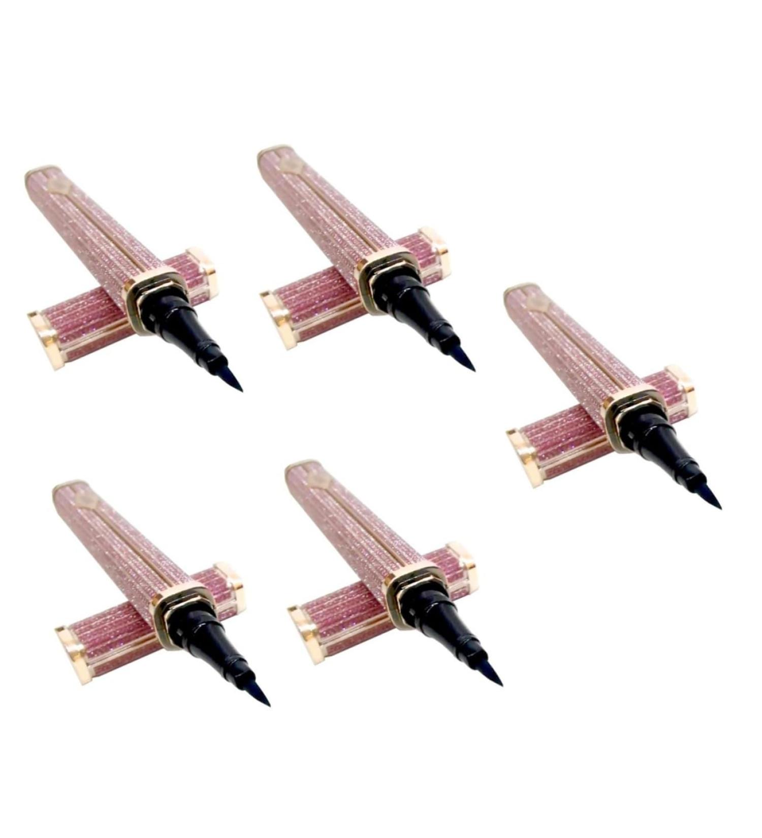 Healeved 5pcs Eyeliner Liquid Liner Black Eye Liner Pencils Eyelash Glue Pen Eye Makeup Pink Skinned - Buy Online on GoSupps.com