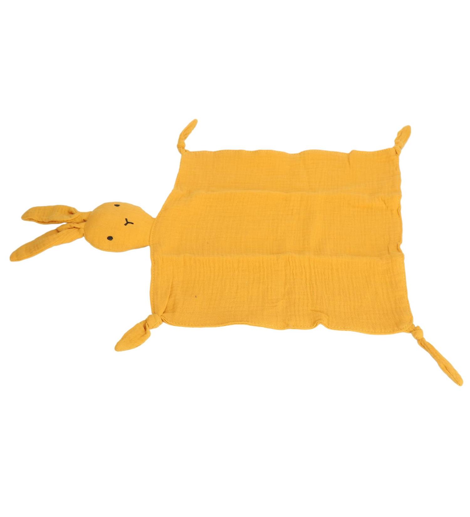 Buy Bunny Lovey Blanket | Yellow Bunny Comforter for Kids | Soft & Compact Baby Blanket - Buy Online on GoSupps.com