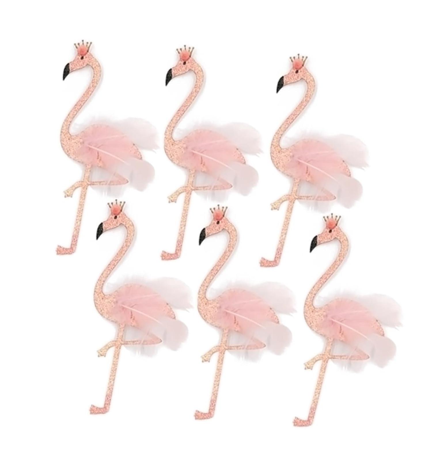 6pcs Birthday Cake Topper Cake Insert Decoration Happy Birthday Topper Hawaiian Cakes Toppers Flamingo Candles Cupcake Ornament Fruitcake Flash Powder Banquet Cute Pink Pink 6pcs - Buy Online on GoSupps.com
