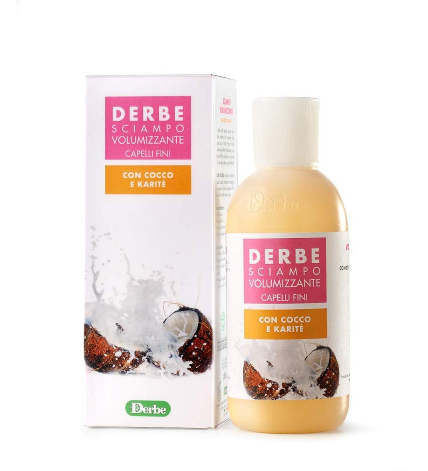 Derbe Shampoo Volume Coconut and Card 200 Ml