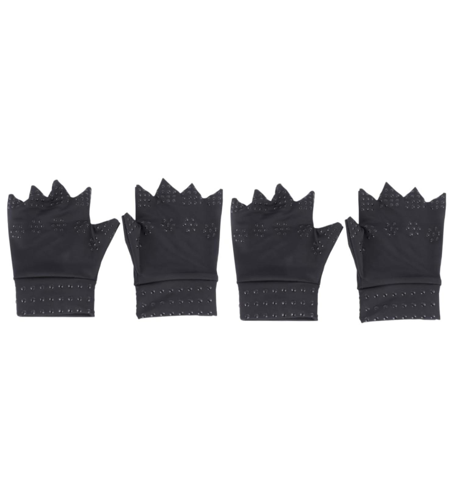 Buy Healvian 2 Pairs Black Bear Anti Pain Gloves | Therapeutic & Fingerless Design for Comfort | International Shipping Available - Buy Online on GoSupps.com