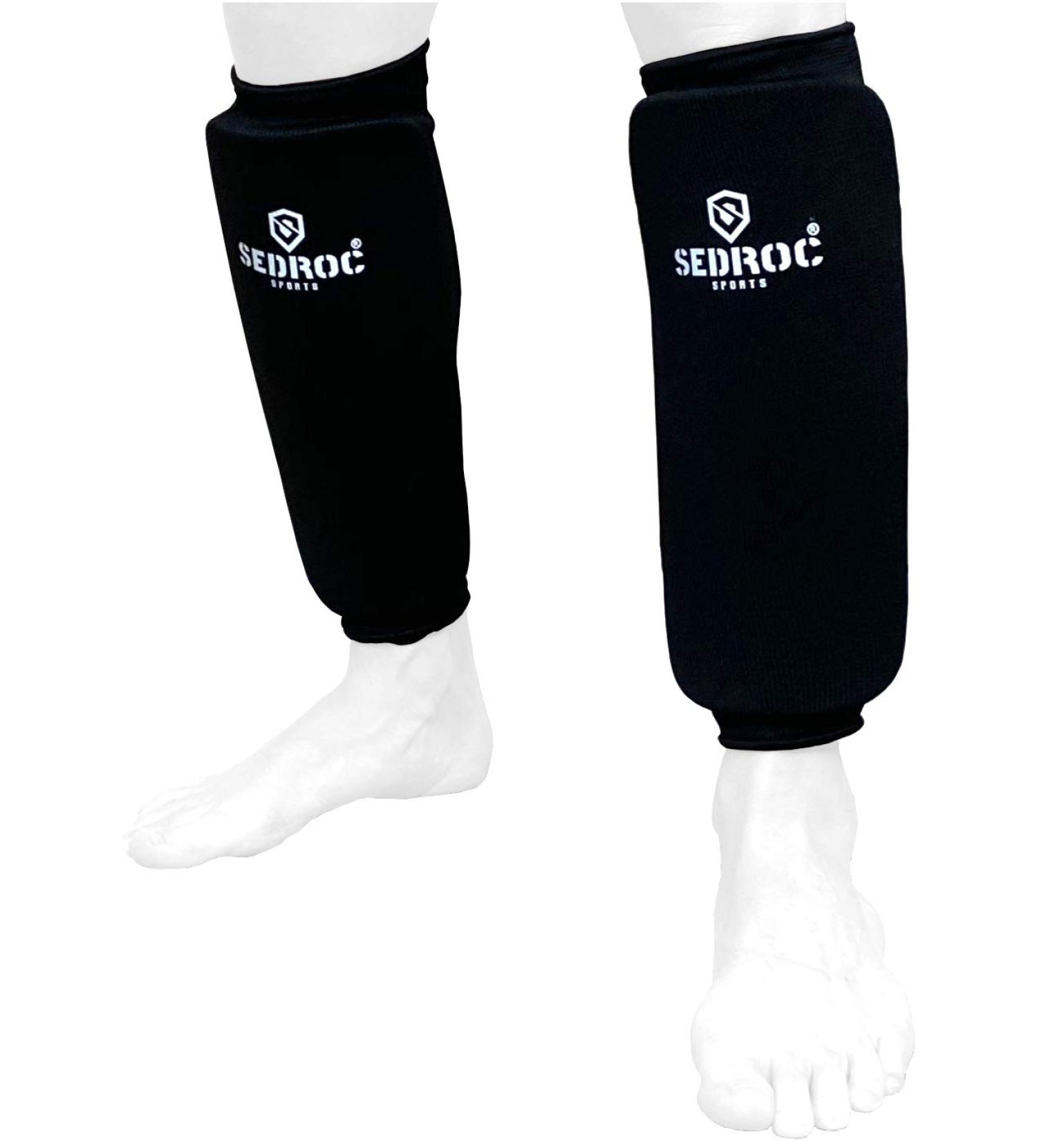 Sedroc Shin Guards - Protective Leg Sleeves for Karate MMA Sparring - Youth and Adults (Small) - Buy Online on GoSupps.com