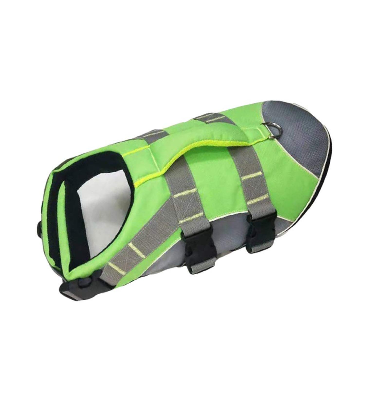Hzqifei Reflective Dog Life Jacket - Lavish Swimming Vest for Small Medium & Large Dogs - Green (Large) - Buy Online on GoSupps.com