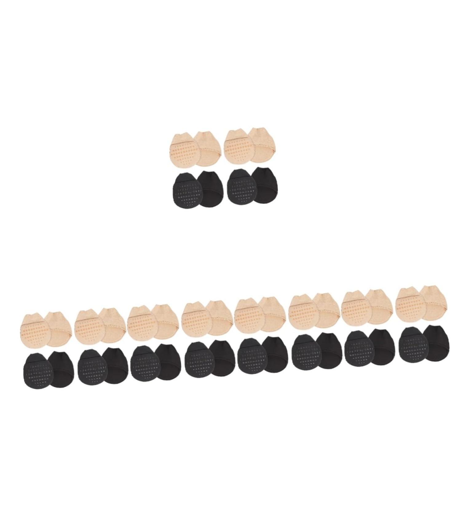 FRCOLOR 20 Pairs Forefoot Socks for Women - Non-Slip Half Toe Liner & Pump Pads for High Heels - Low Cut Comfort & Support - Buy Online on GoSupps.com