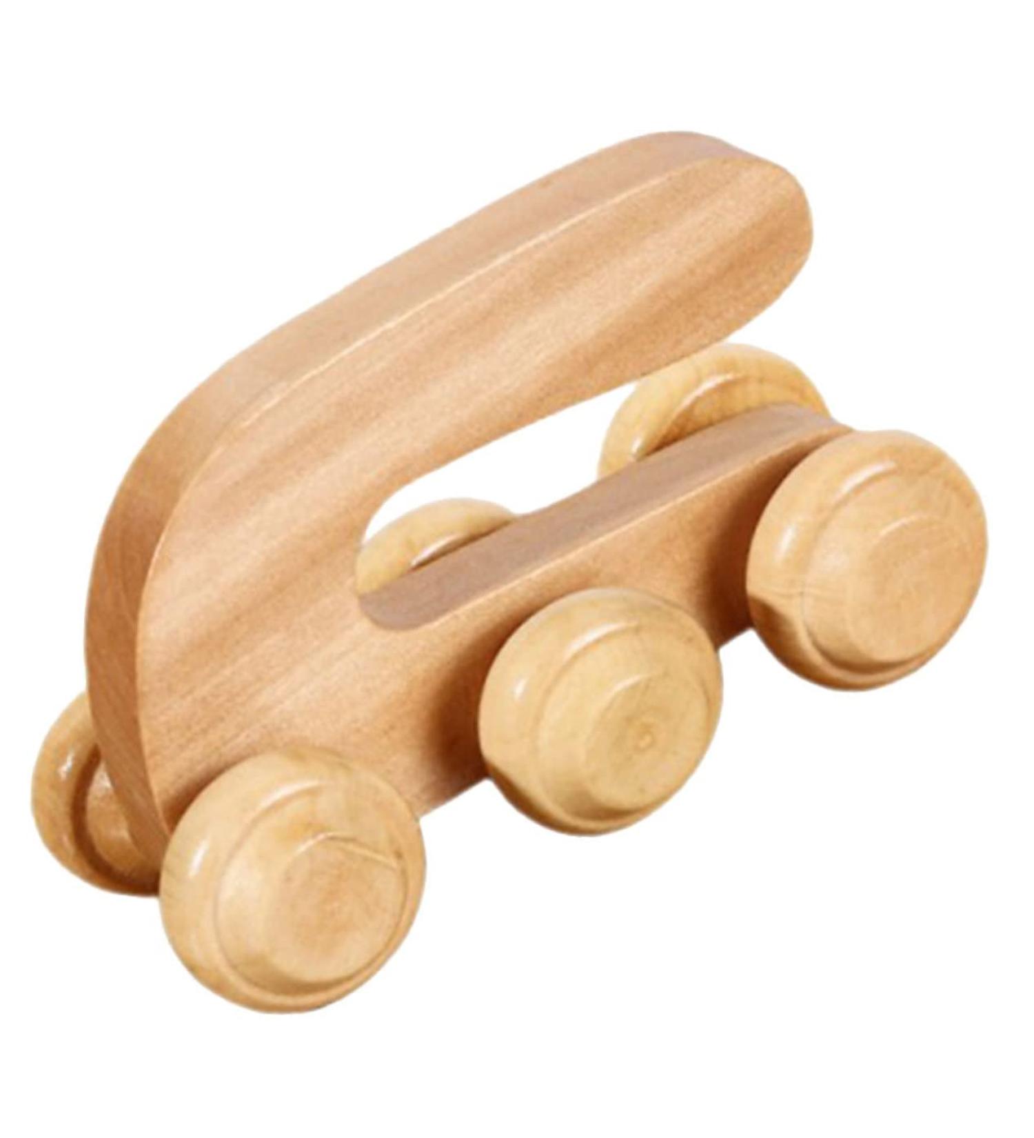 Healeved Wood Roller Massage Device - Handheld Body Massager for Legs & Back Relief | Anti-Roller & Portable Wooden Massage Stick - Buy Online on GoSupps.com