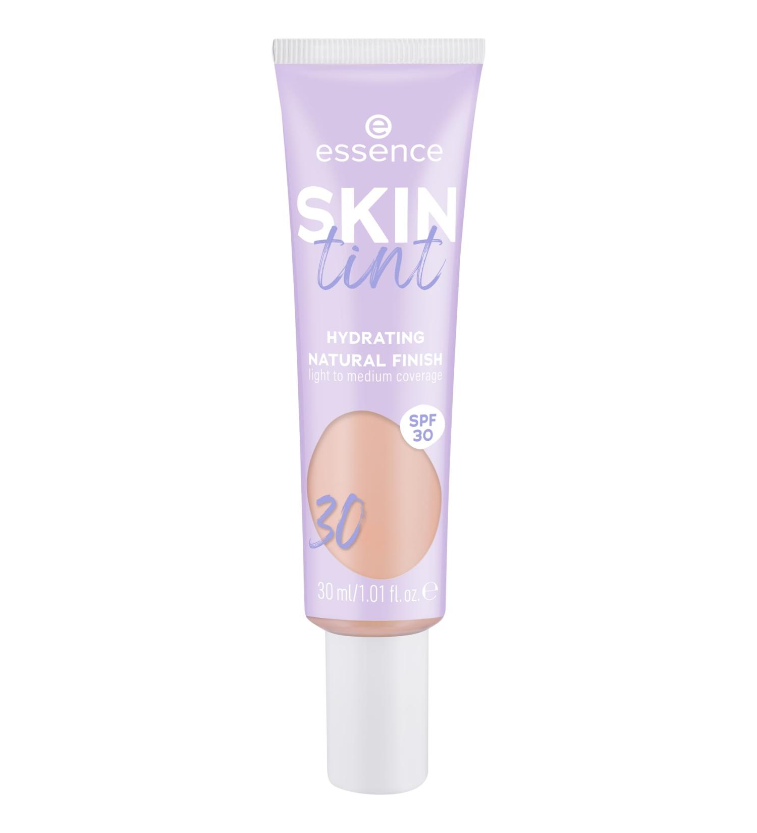Essence Skin Tint Make-up No. 30 Nude moisturizing natural vegan oil-free UVA and UVB filter + SPF 30 without perfume 1 Pack (30ml) 30 30 ml (1 Pack)