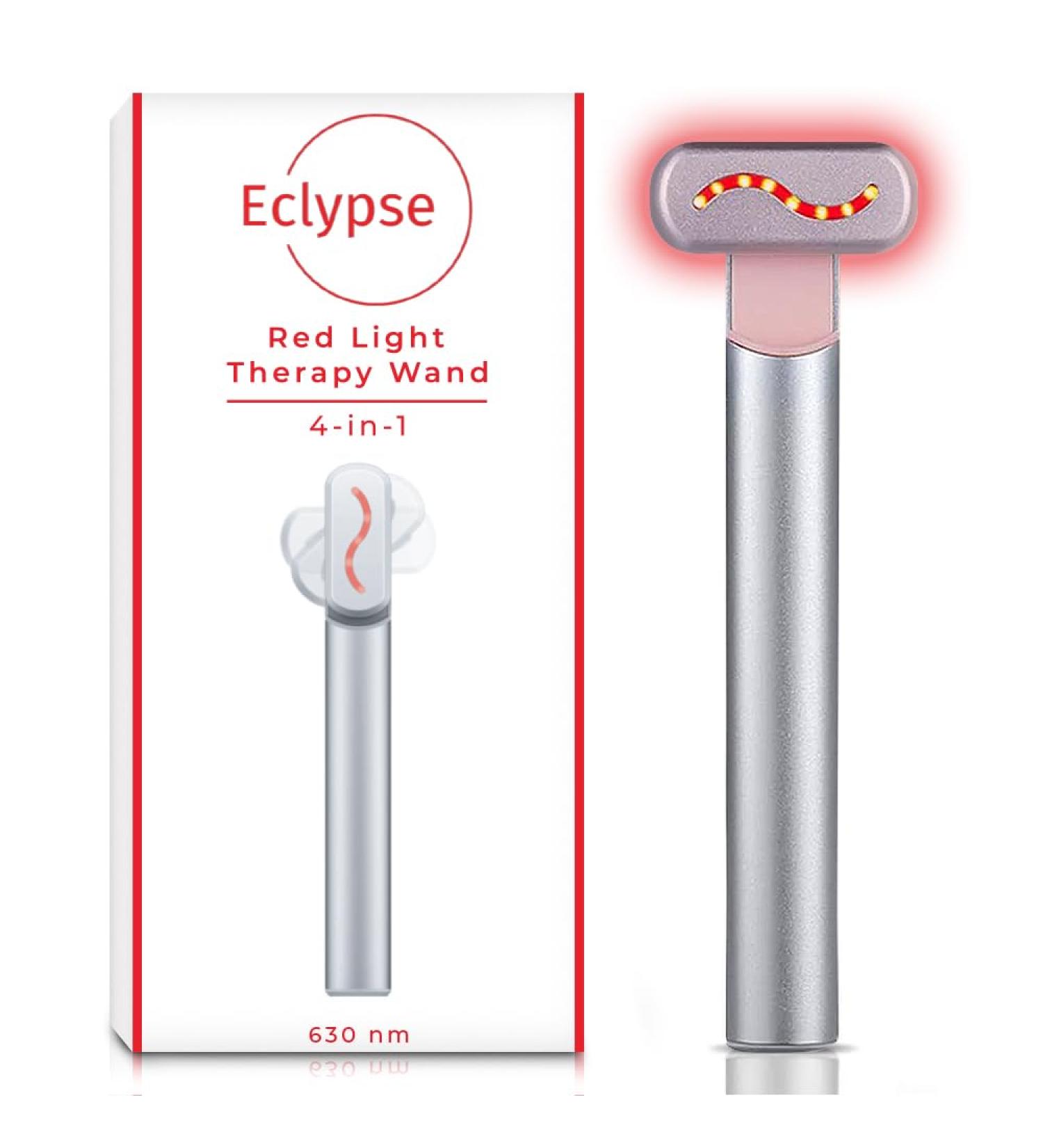 Red Light Therapy Wand for Face - 4-in-1 Anti-Aging & Skin Tightening Tool | Stellar Silver Rejuvenation Massager - Buy Online on GoSupps.com
