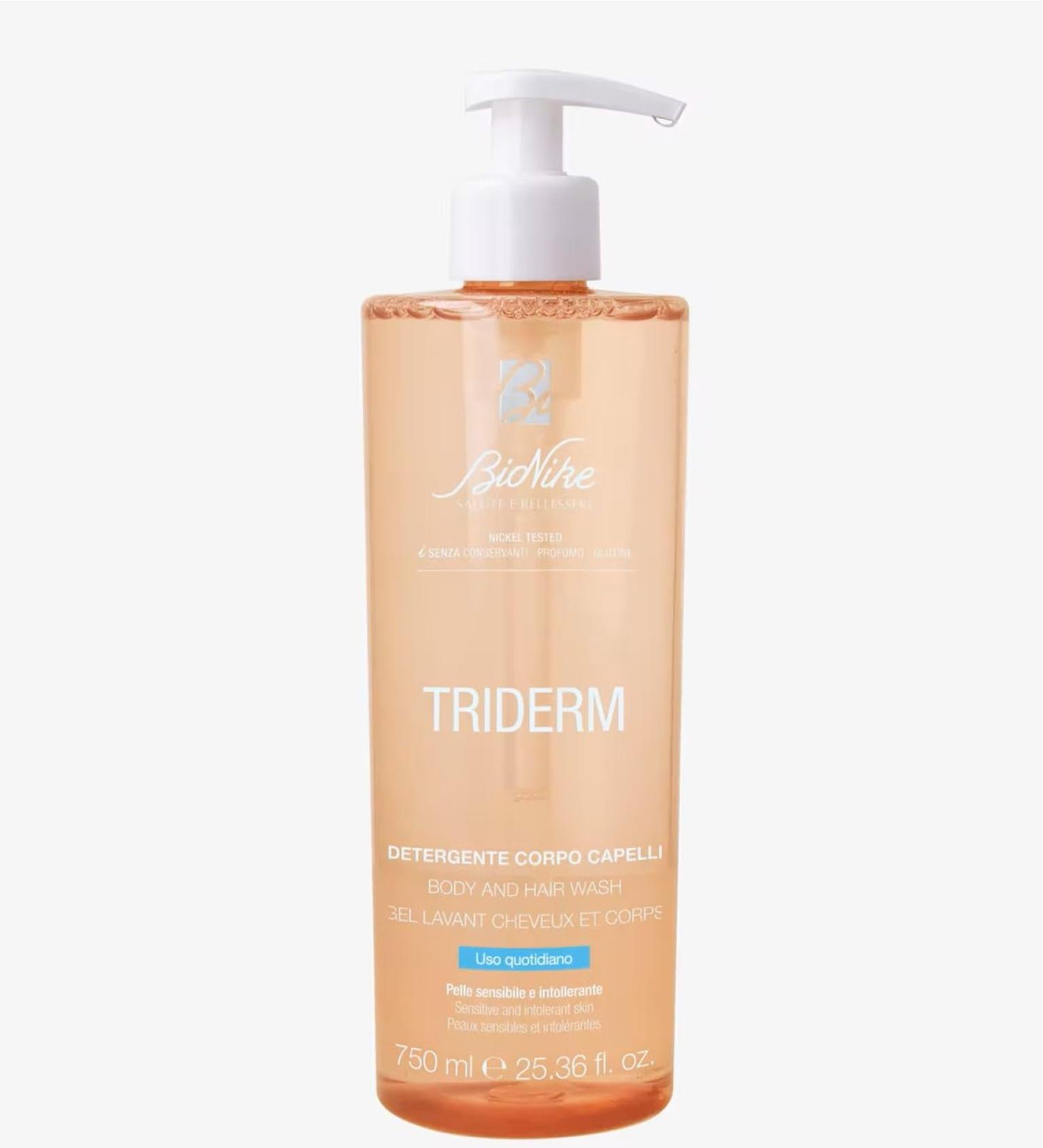  BioNike Bionike Triderm Hair Body Wash Daily Use Extra Delicate for Cleansing Skin and Scalp Quota Physiological PH Suitable for the Whole Family 750 ml - Buy Online on GoSupps.com