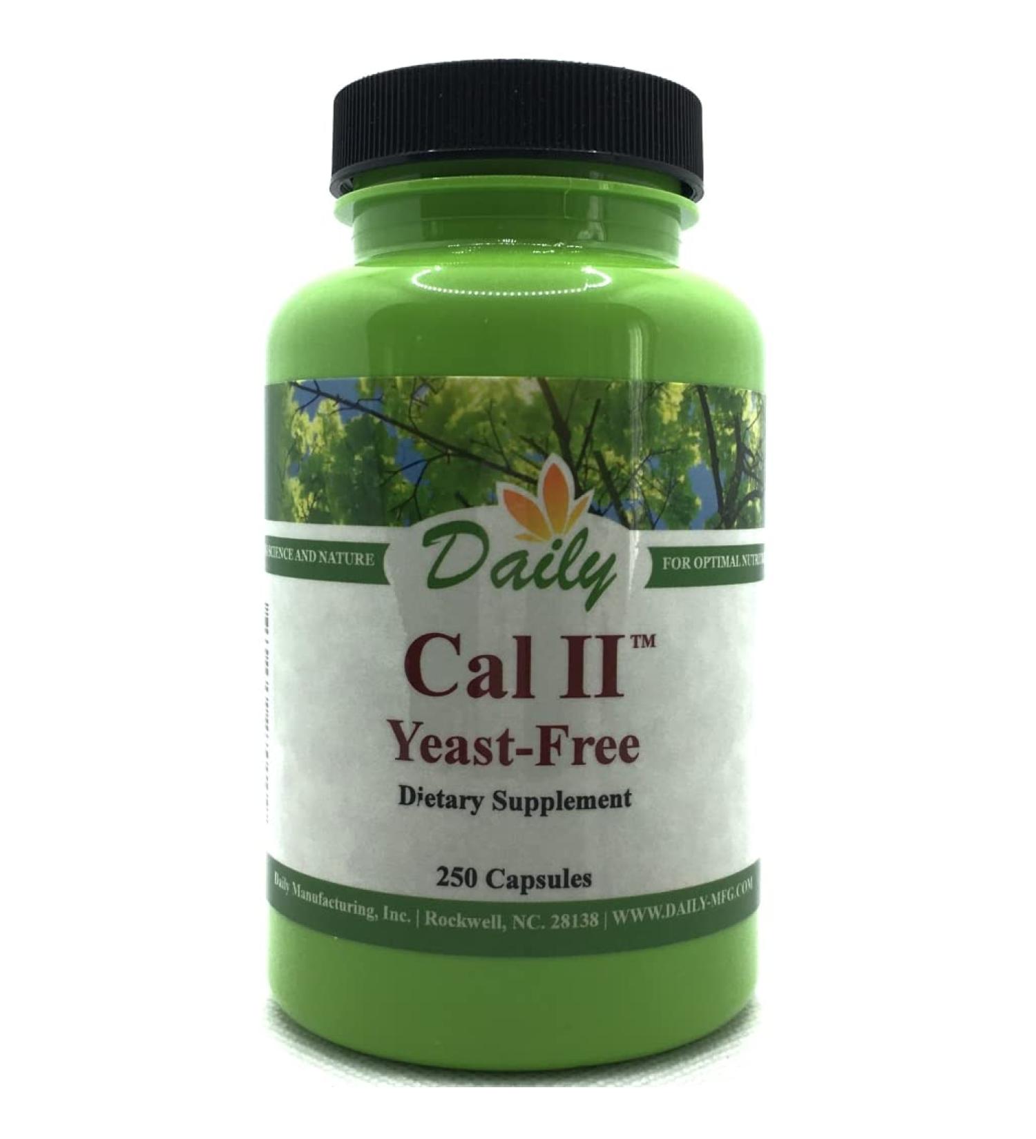 Daily's Cal-II (Yeast-Free 250 Vegetarian Capsules)