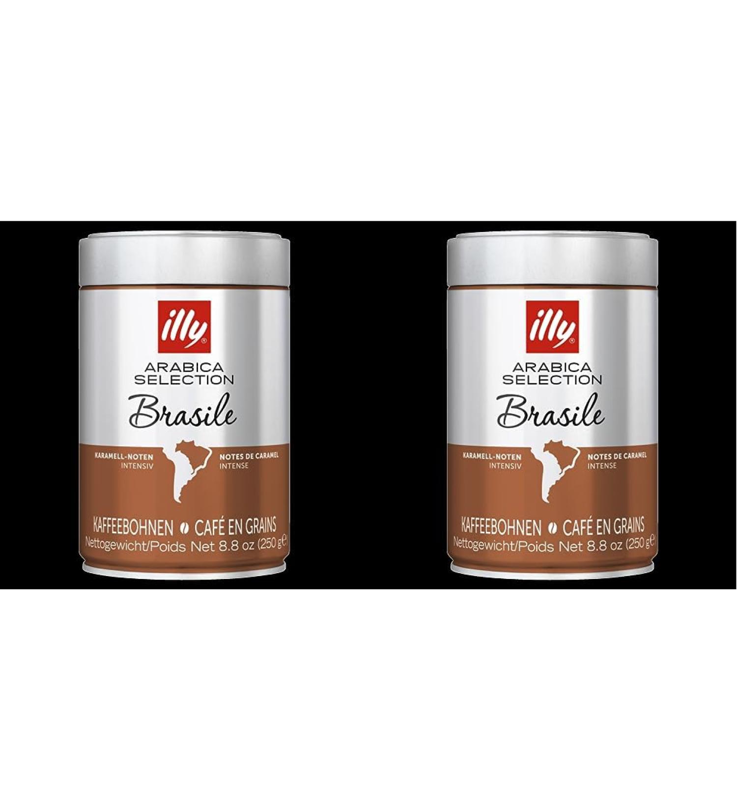 illy Coffee Beans Luxury Arabica Coffee Beans Selection Brazil 250g (Pack of 2) 250 g (Pack of 2) - Buy Online on GoSupps.com