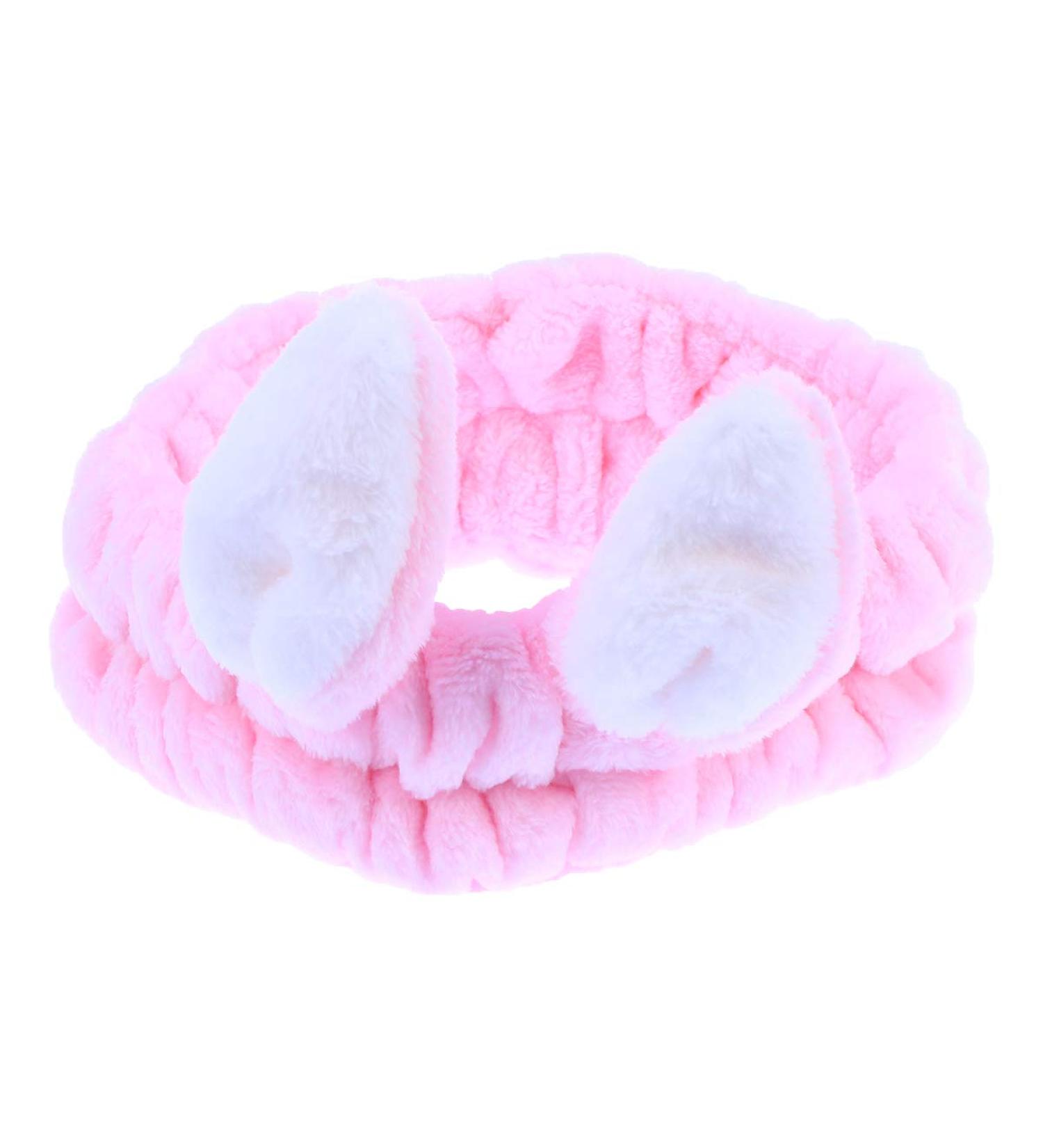 Beaupretty Bunny Ears Headband for Girls & Women - Dark Pink Makeup Hairband & Headdress - Buy Online on GoSupps.com