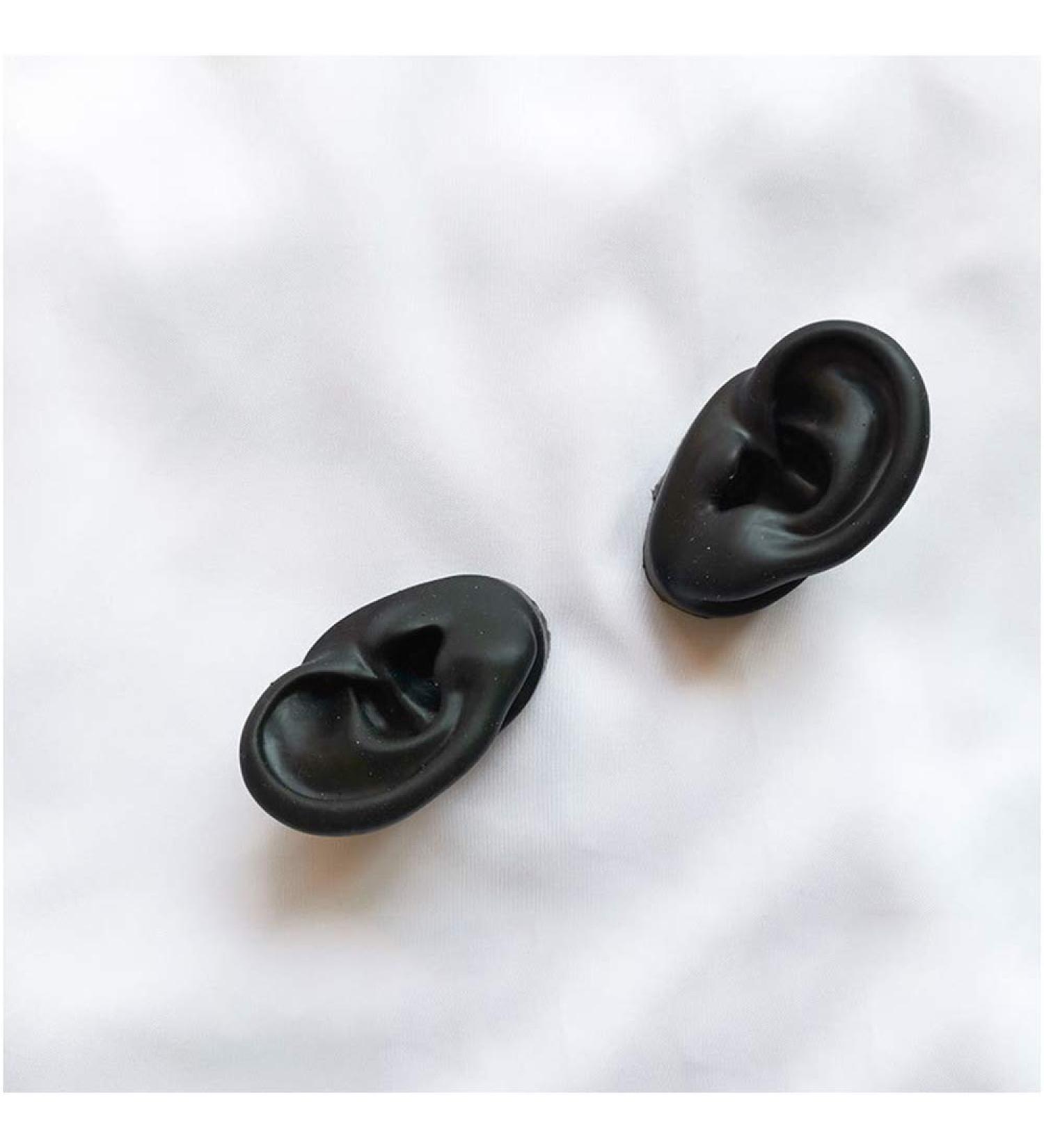 Silicone Ear Model for Acupuncture - Life Size Artificial Ear Model - Simulation Silicone Ear Model for Ear Picking Practice Studs Earring Display Props - Buy Online on GoSupps.com
